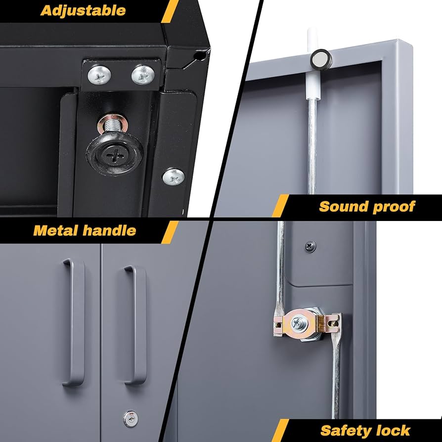 【ベル】CEO Cabinet Storage Set Amazon.com: Allouncer Metal Storage Cabinet with Adjustable