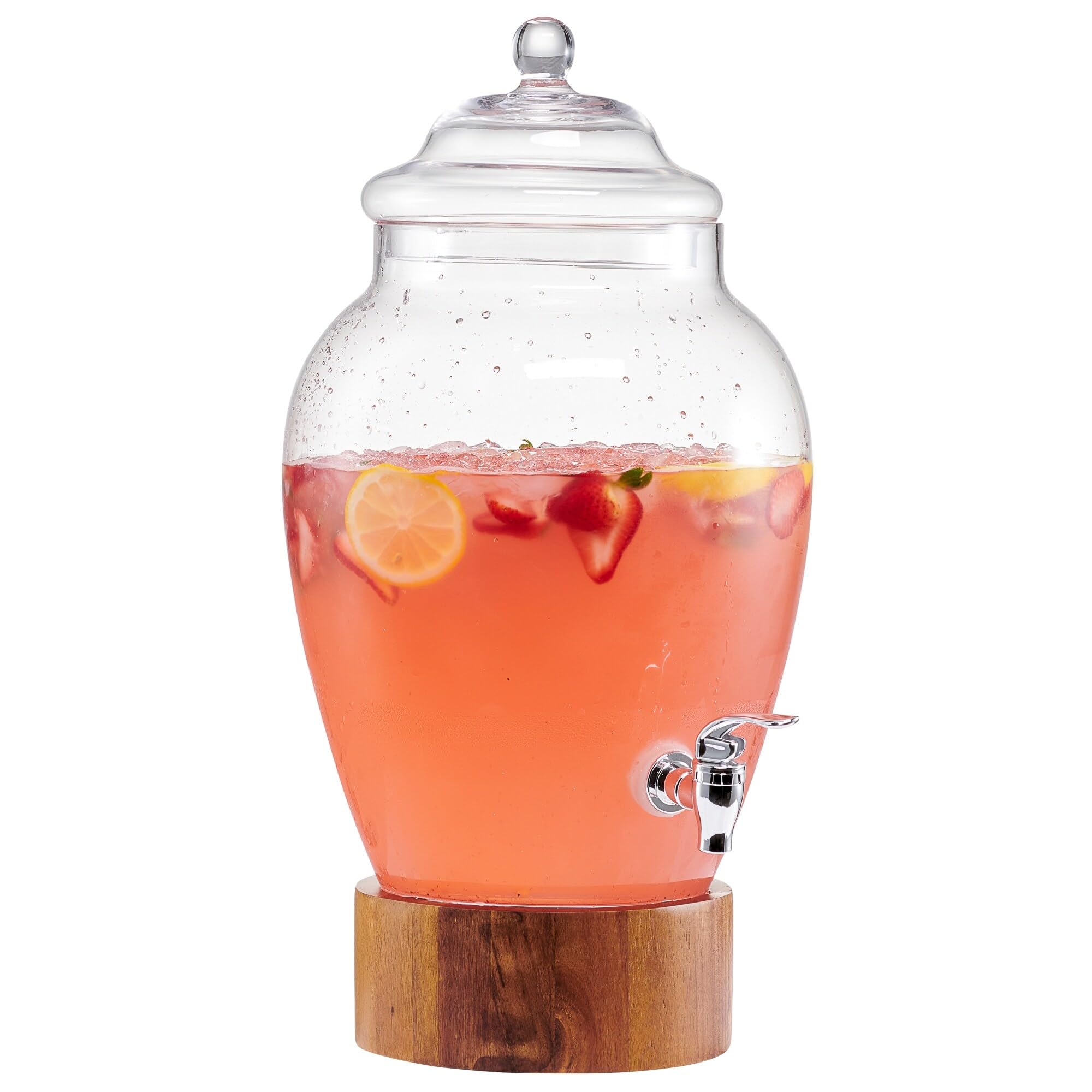 American Atelier Madera Glass Beverage Dispenser, 3-Gallon