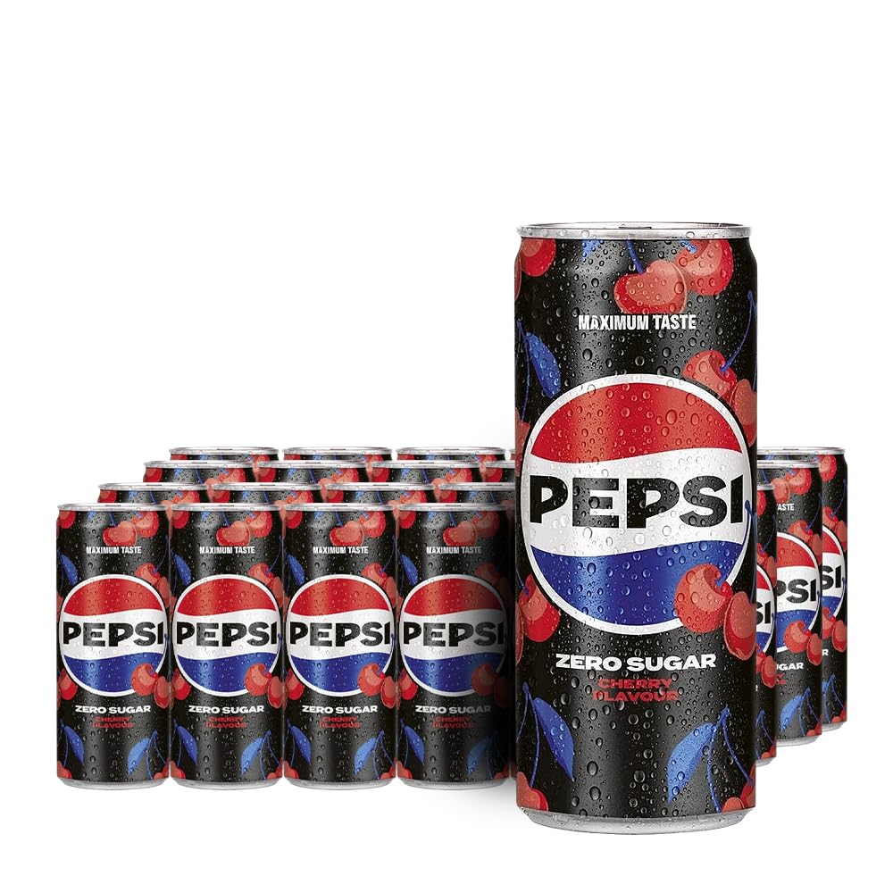 Pepsi Zero Sugar Cherry - 24 Dosen x 0,33L - Zuckerfrei