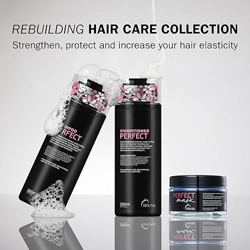 Miniatura 6 de TRUSS Champú hidratante para cabello dañado - Champú perfecto para mujeres y hombres - Limpieza suave y control del encrespamiento para hidratar y