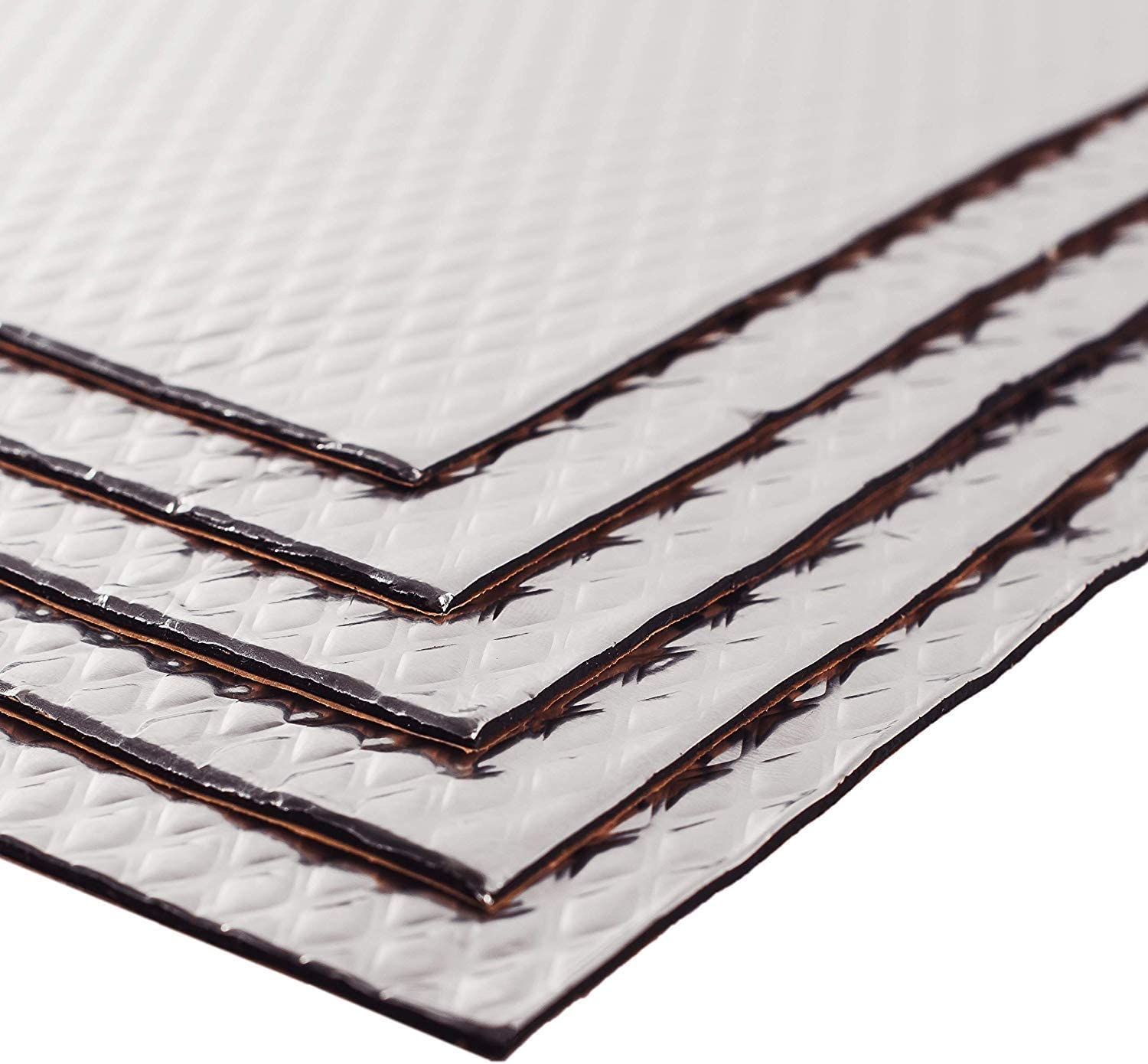 SYOSI 3mm thick self-adhesive soundproofing and shock-absorbing plate, car Sound deadening mat, Butyl Automotive Sound Deadener, Audio Noise Insulation and dampening(80cm*46cm)