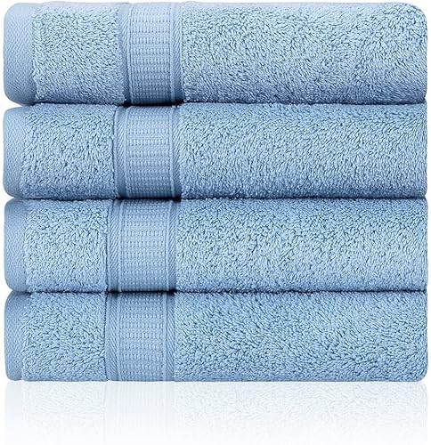 Miniatura 107 de Juego de 2 toallas de baño de lujo de La Hammam para baño, spa, gimnasio, ducha, piscina, dormitorio universitario Toallas de baño turcas