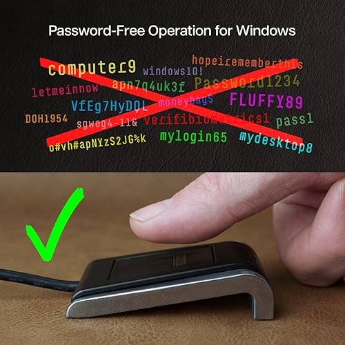 Miniatura 2 de Lector de huellas dactilares USB de escritorio Verifi P2000 - Windows Hello, Windows Password Free Operation