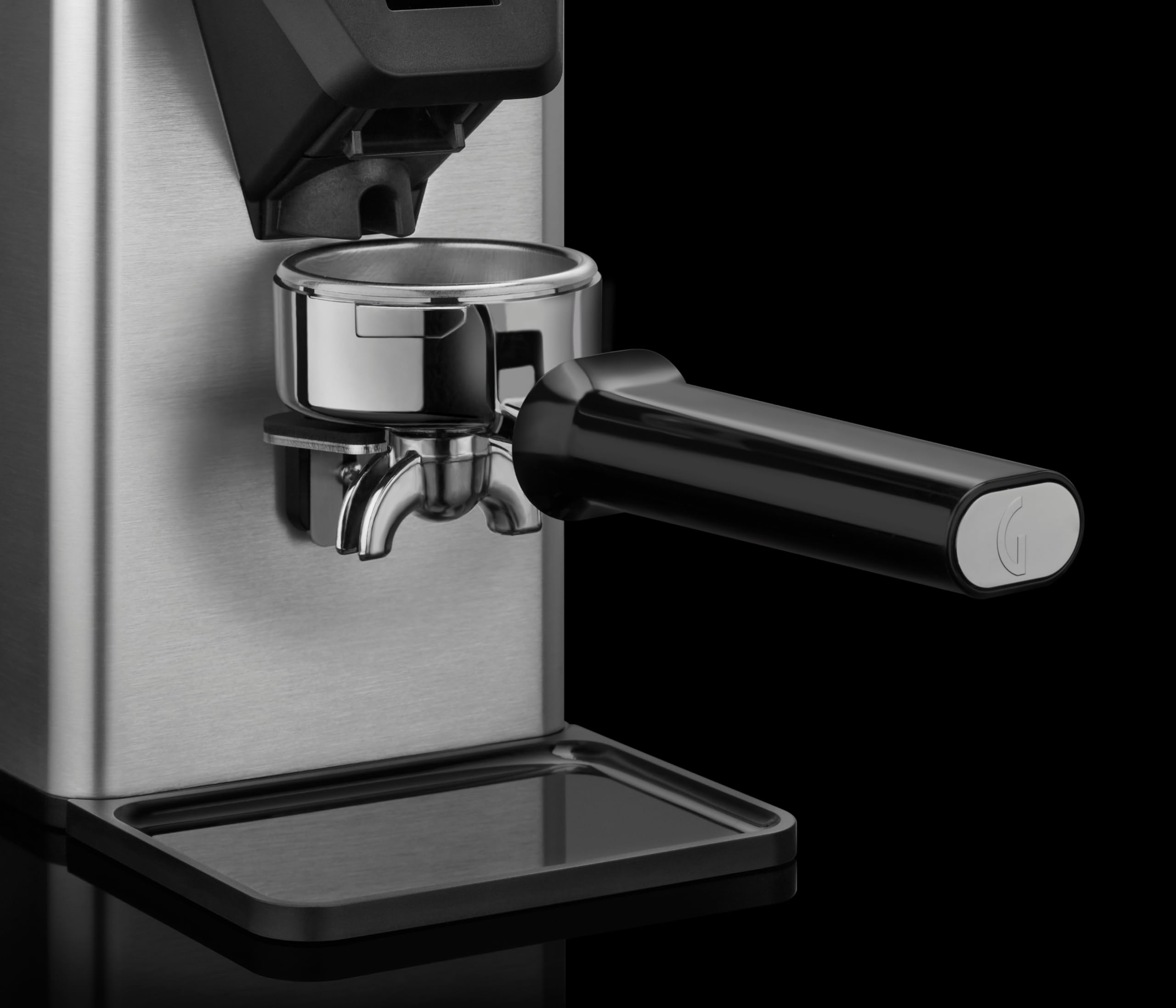 Gaggia Milano MDF55 - Molinillo de café espresso, tolva de 250 g, fabricado en Italia, controles de pantalla táctil y perilla giratoria, ajuste micrométrico continuo, rebaba plana, motor de 310 W