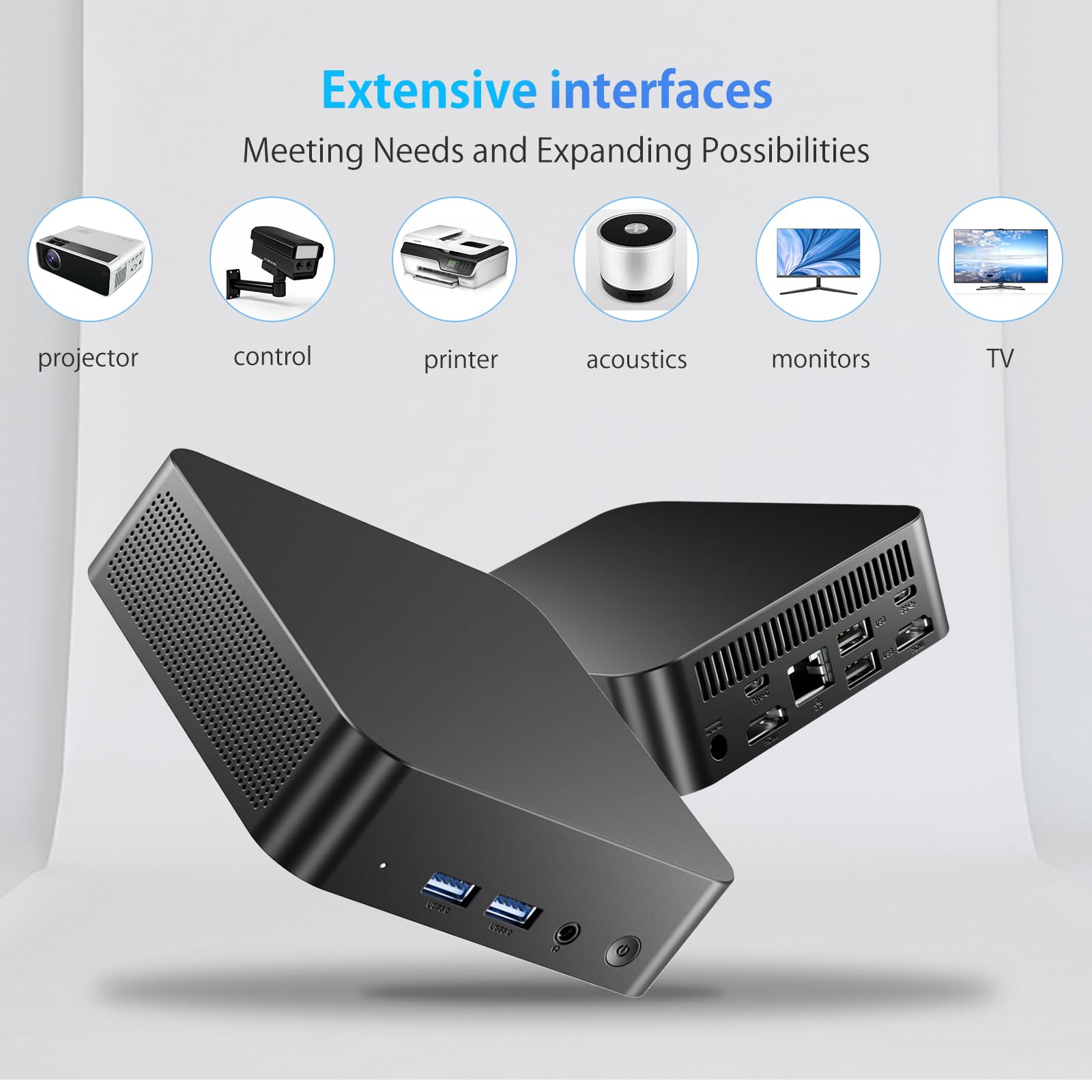 AskHandミニPC N100 16GB AskHand Mini PC N100 Intel 12 Alder Lake N100 16GB DDR4 RAM 512GB