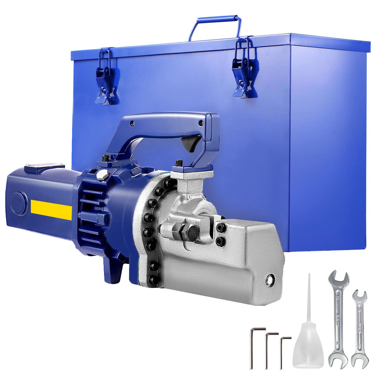 XNZJHPP Portable Electric Hydraulic Rebar Cutters - 1250W/1700W, Low Noise, Efficient Steel Bar & Iron Rod Cutting Tool for Construction & DIY Projects (Blue 1700W)