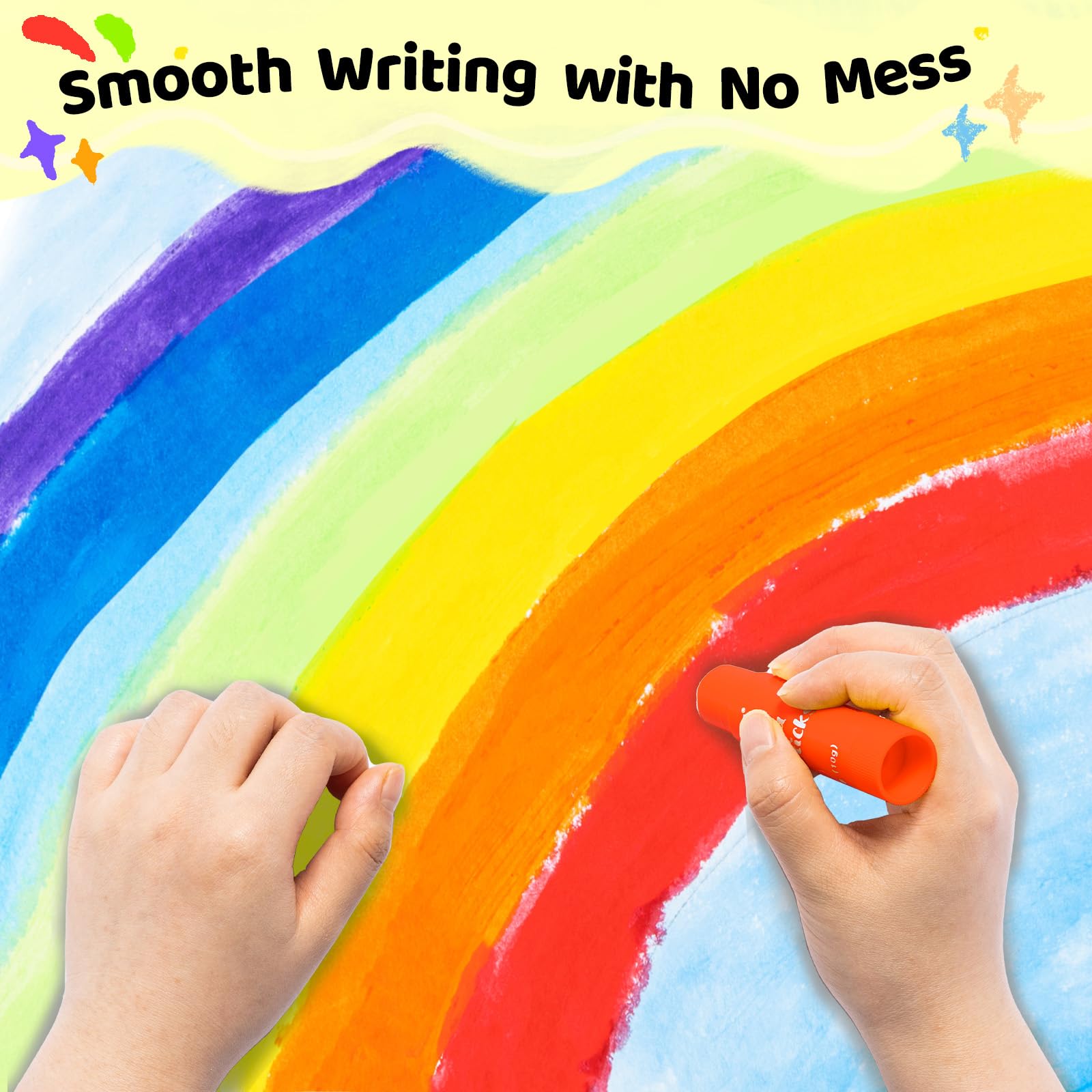 100% Washable Tempera Paint Sticks For Kids - 12 Non-toxic Pa - View #13