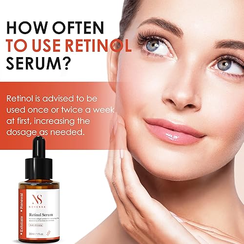 Miniatura 4 de Suero de retinol para cara, suero de retinol con ácido hialurónico, suero antienvejecimiento para el cuidado de la piel para líneas finas y manchas