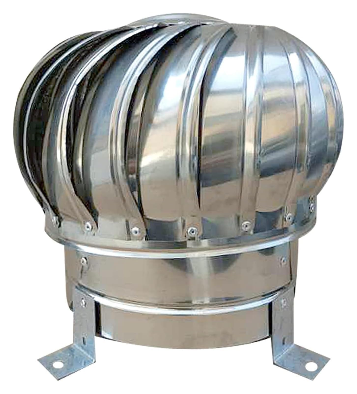 Ventilateur de toit en acier inoxydable anti-refoulement pour conduit 110 mm