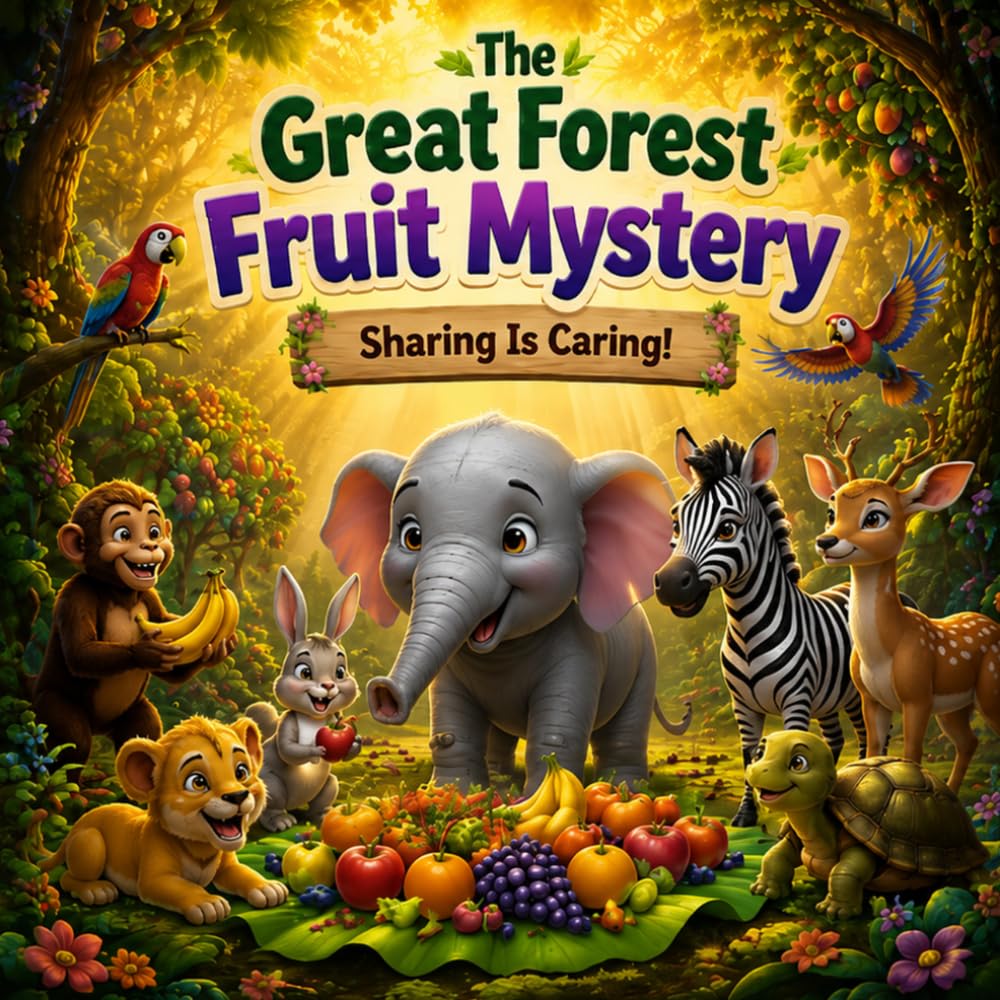 The Great Forest Fruit Mystery – Sharing is Caring: A Heartwarming Story About Sharing, Friendship, and Teamwork