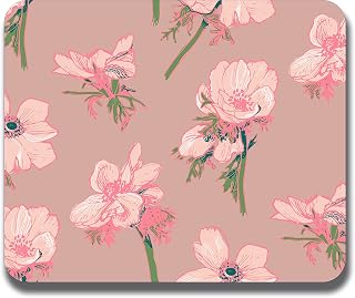 MM9E Non-Slip Pink Flowers Image A294 Printed Mouse Pad Price In India