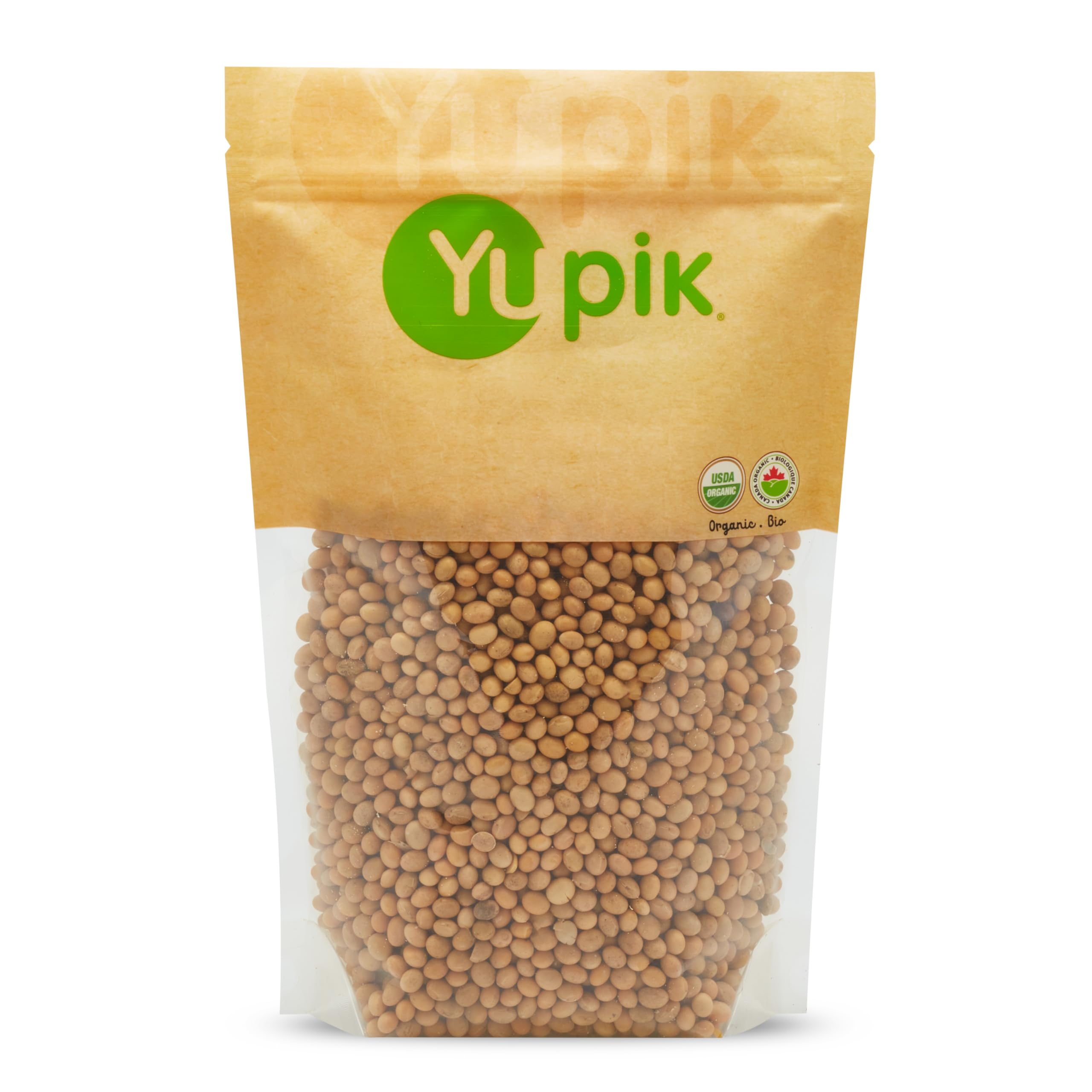 Yupik Organic SOYA Beans  1 kg  Non-GMO  Vegan & Gluten-Free  Raw Dried Legumes  Salt & Sugar Free  High in Protein & Iron  Perfect for Salads & Cooking