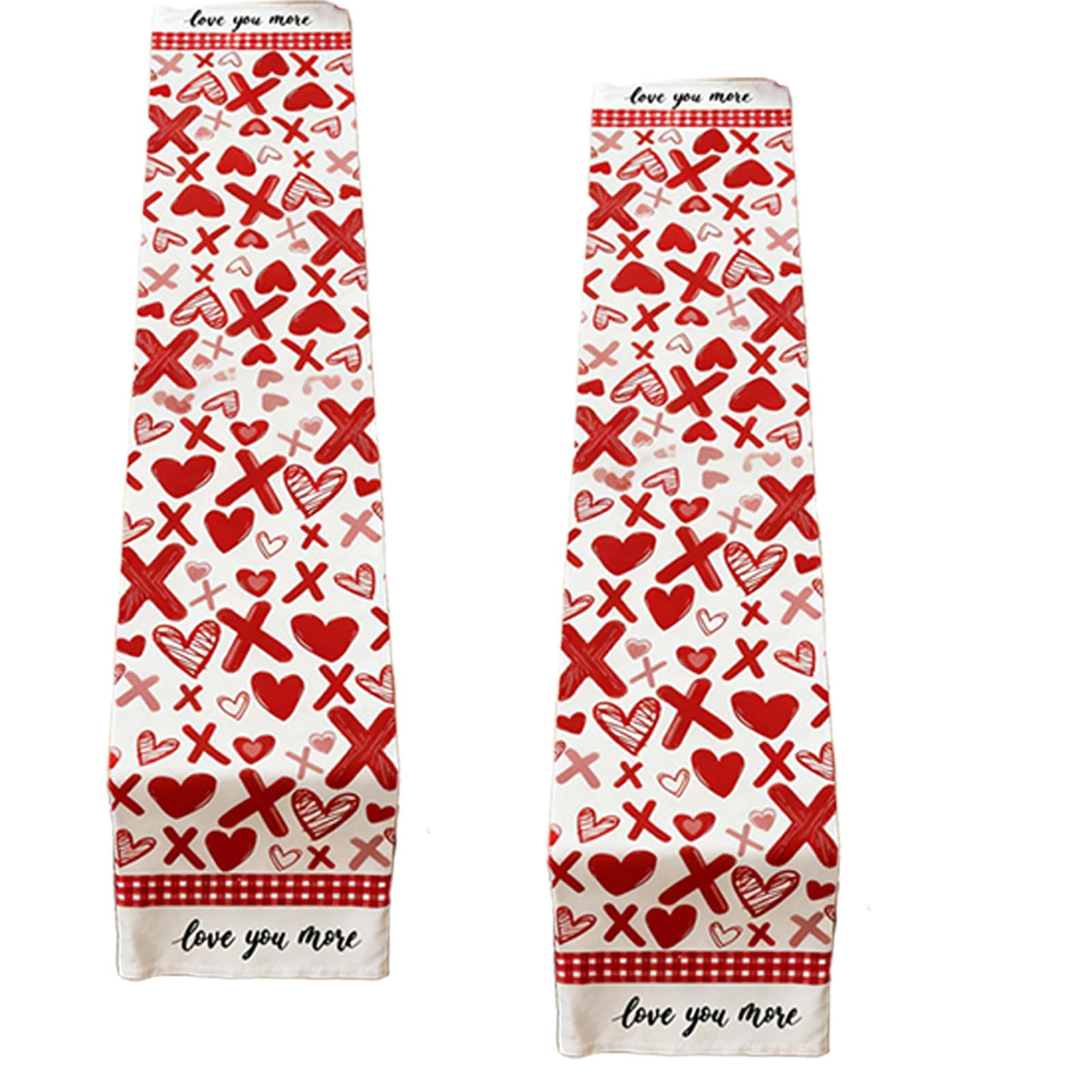 Carotoe A Multifunctional Dinner Tablecloth With Heart Pattern Breathable Linen Texture Washable Perfect For Kitchen Decorating Practical Table Cover Love Pattern Linen