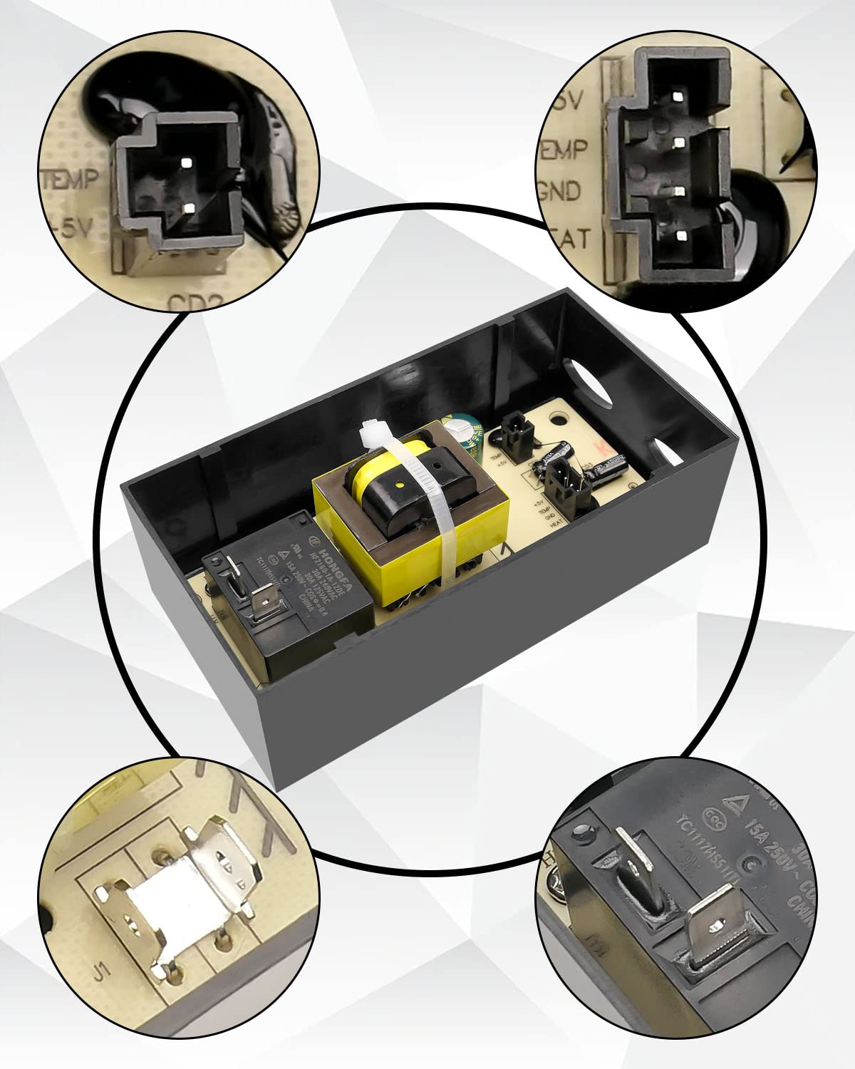 Placa de circuito de alimentación de repuesto 9907160013 apto para ahumador eléctrico digital Masterbuilt MB20071117, MB20070619, MB20071418, MB20071619, 20071117, 20071218 2