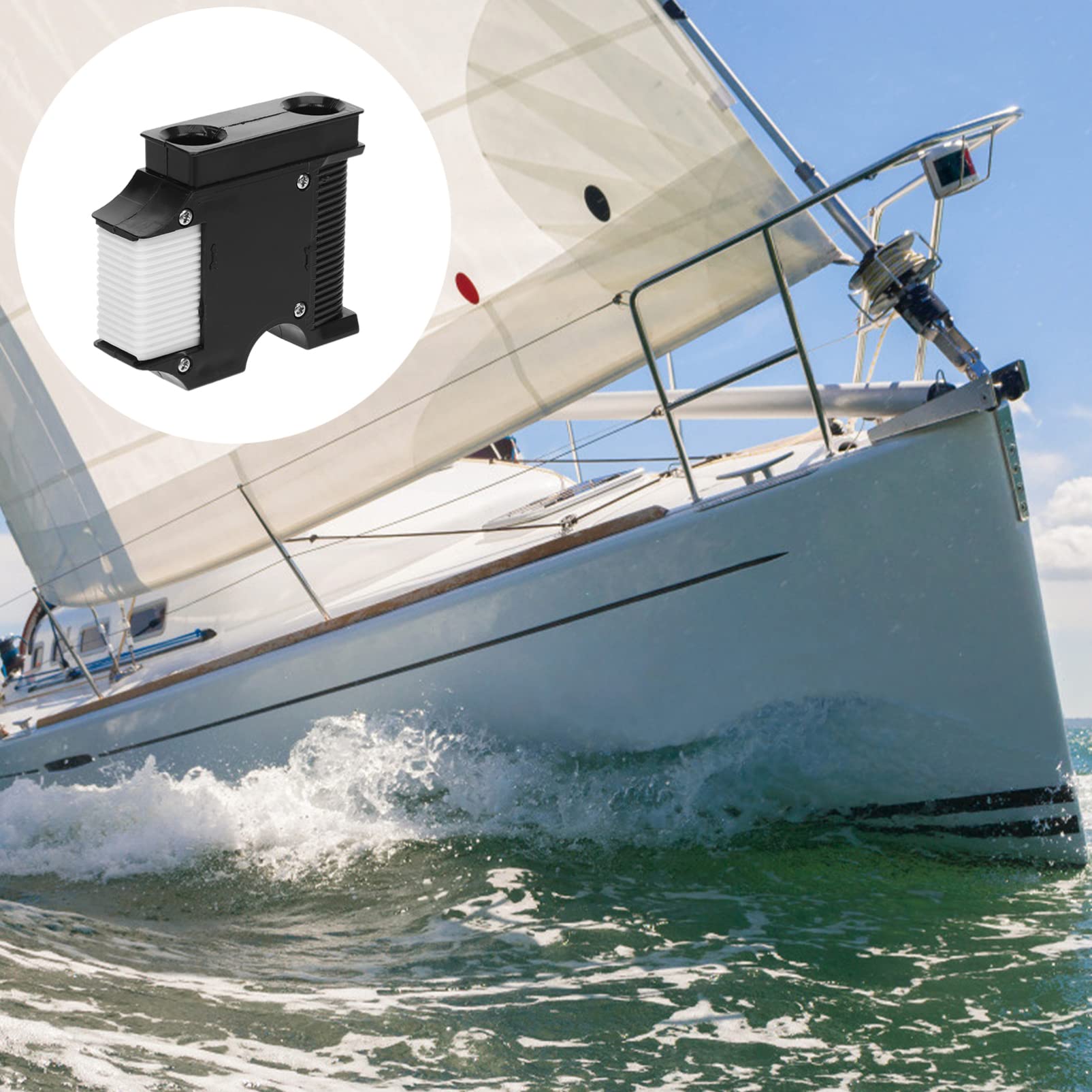 NULYLU 2 Pack Boat Clips Marine Hooks Heavy Duty Boat Bumper Hooks Marine Accessories