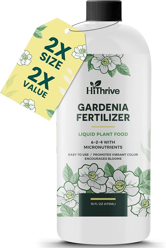 Fertilizante Gardenia de 16 oz – Hace 96 galones de alimento para plantas de interior para plantas Gardenia vivas, fertilizante rico en nutrientes para plantas de interior y exterior, alimento para flores para un crecimiento vibrante y hermosas flores