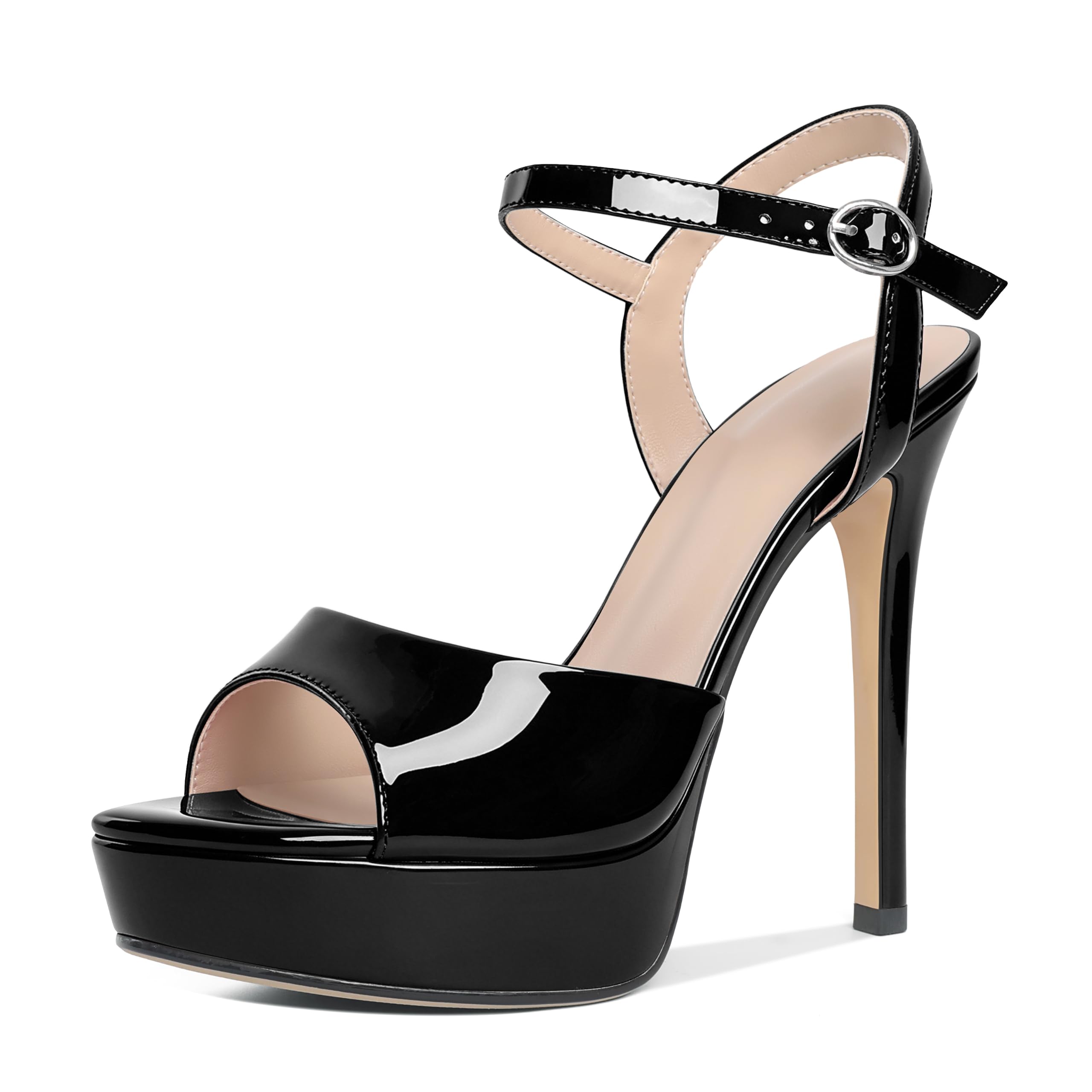 Elashe High Heels Sandaletten Plateau Sandaletten Damen EU35-45