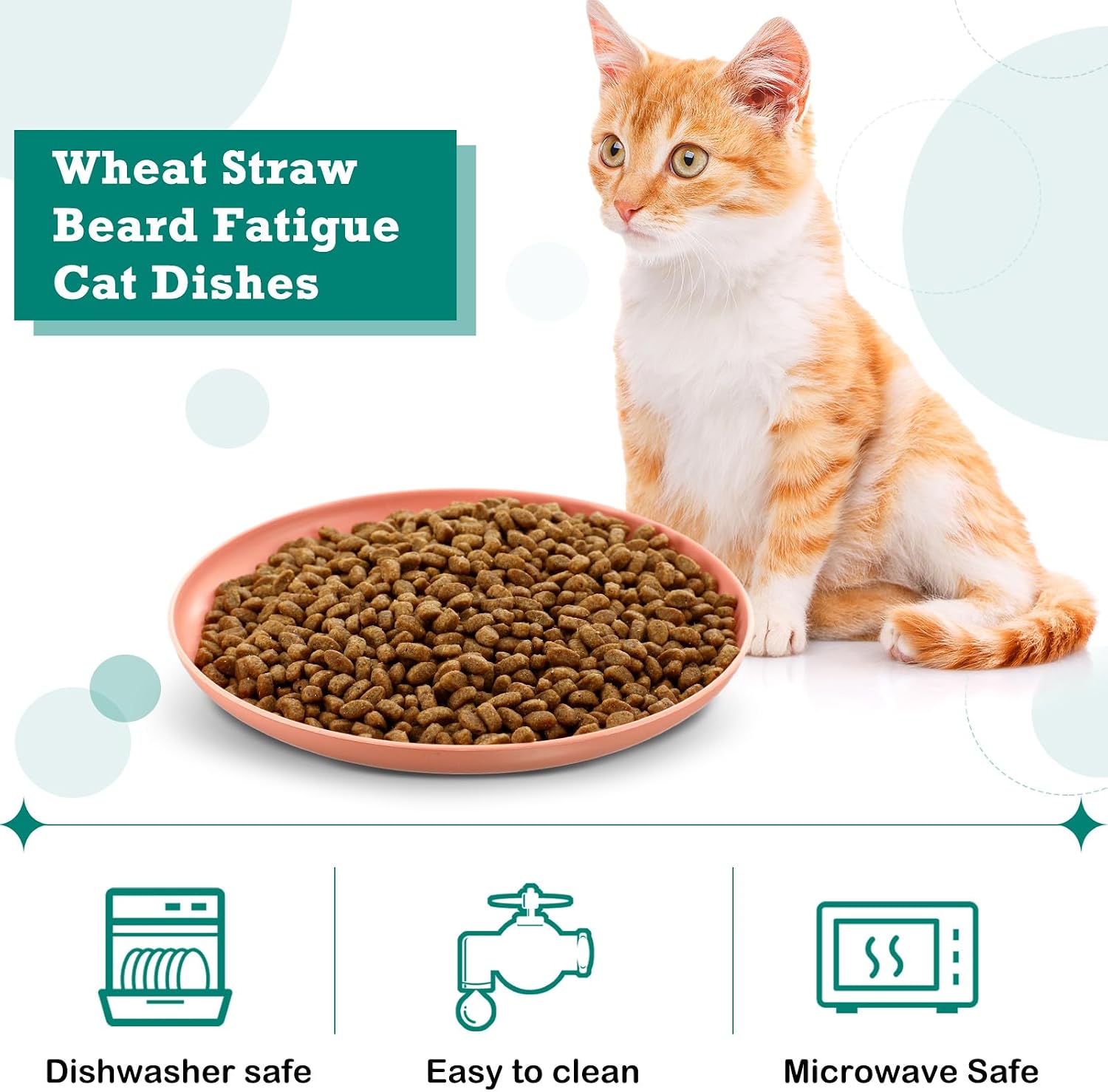 Gerrii 24 Pcs Kitty Food Bowls Flat Wet Feed, Pastel, Classic image 3