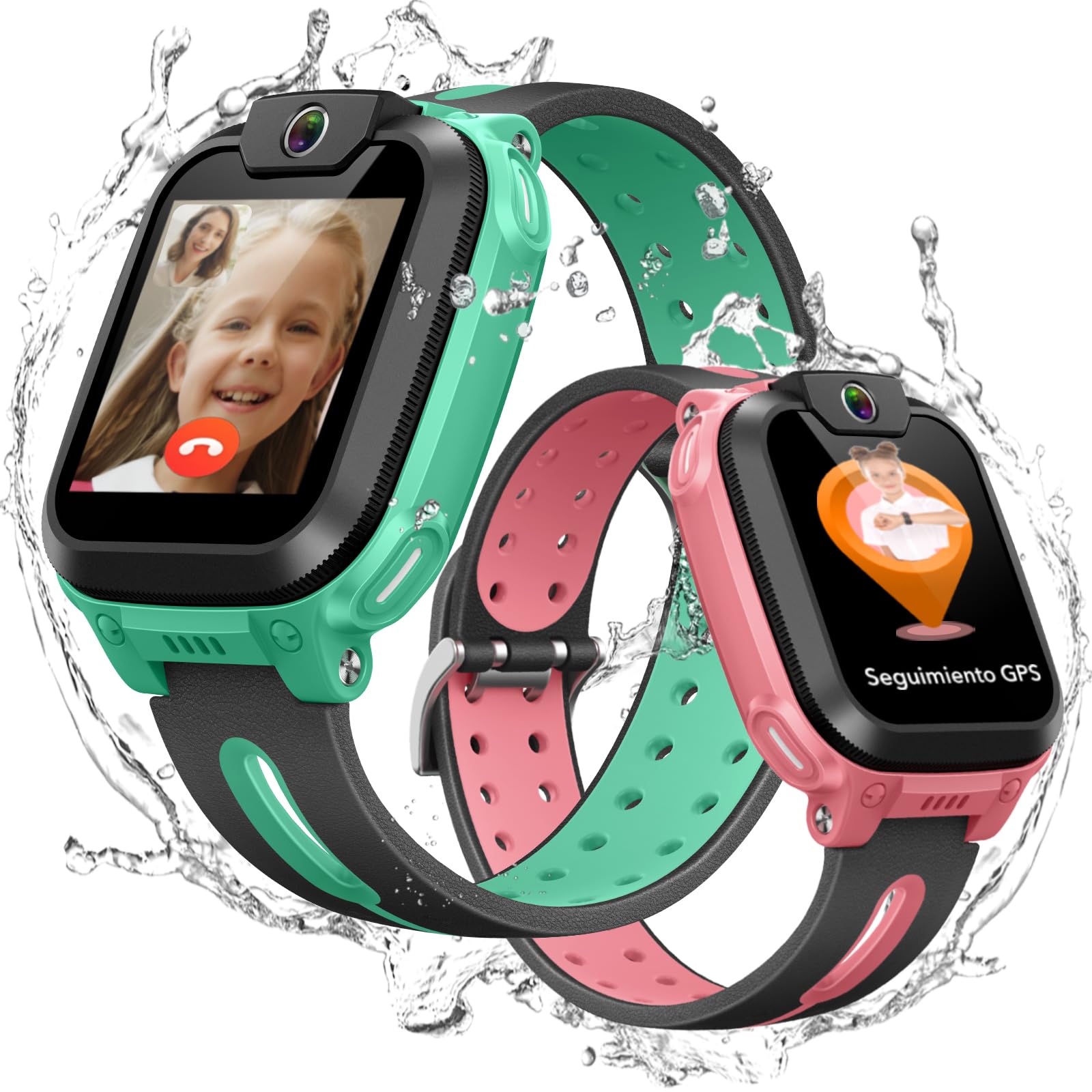 imoo Z1 Reloj Inteligente Niño, Smartwatch para Niños y Niñas con GPS Localizador y Llamadas, Videollamada 4G y Teléfono, IPX8 Resistente al Agua, Podómetro y Modo Clase