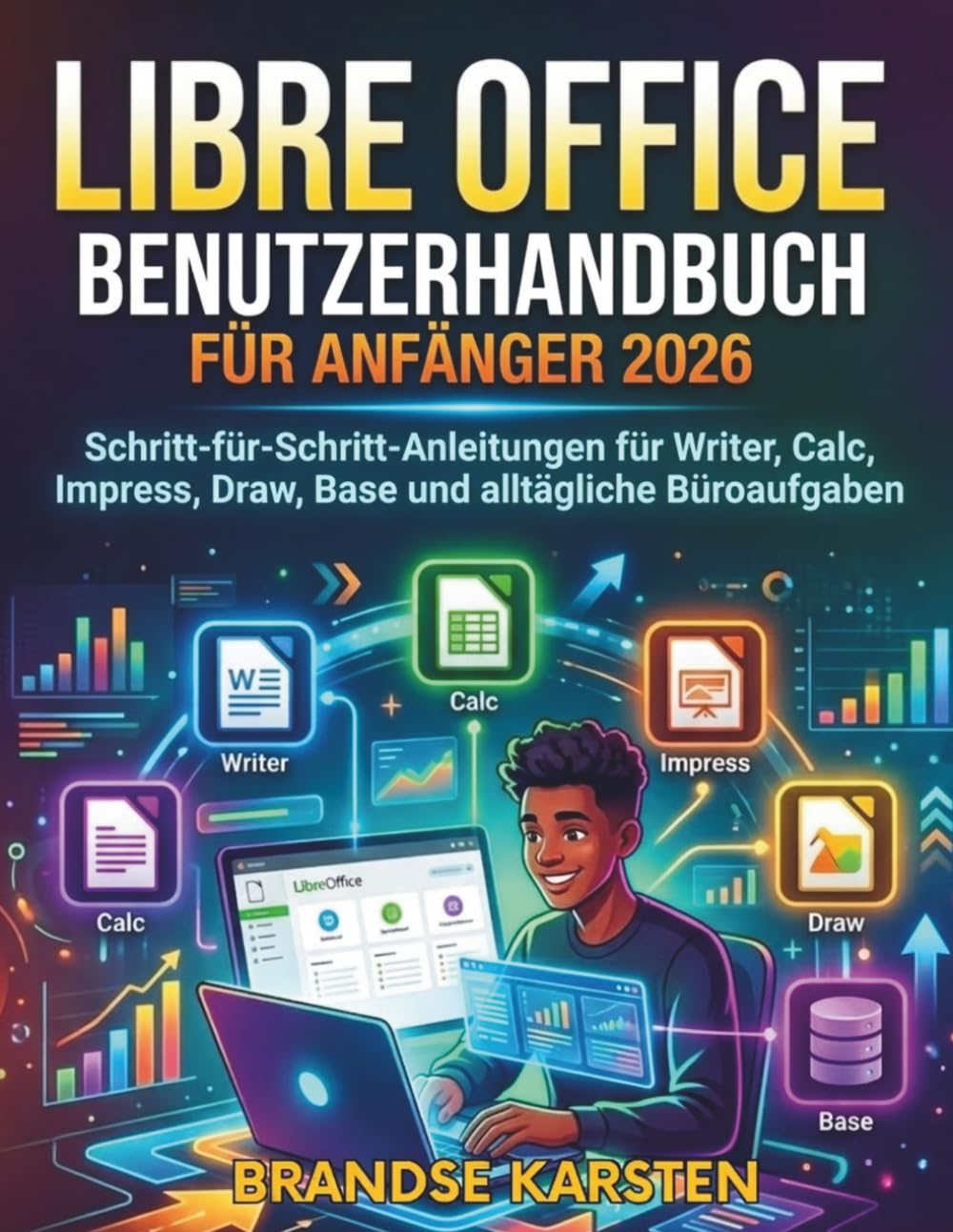 LIBRE OFFICE BENUTZERHANDBUCH FÜR ANFÄNGER 2026: Schritt-für-Schritt-Anleitungen für Writer, Calc, Impress, Draw, Base und alltägliche Büroaufgaben
