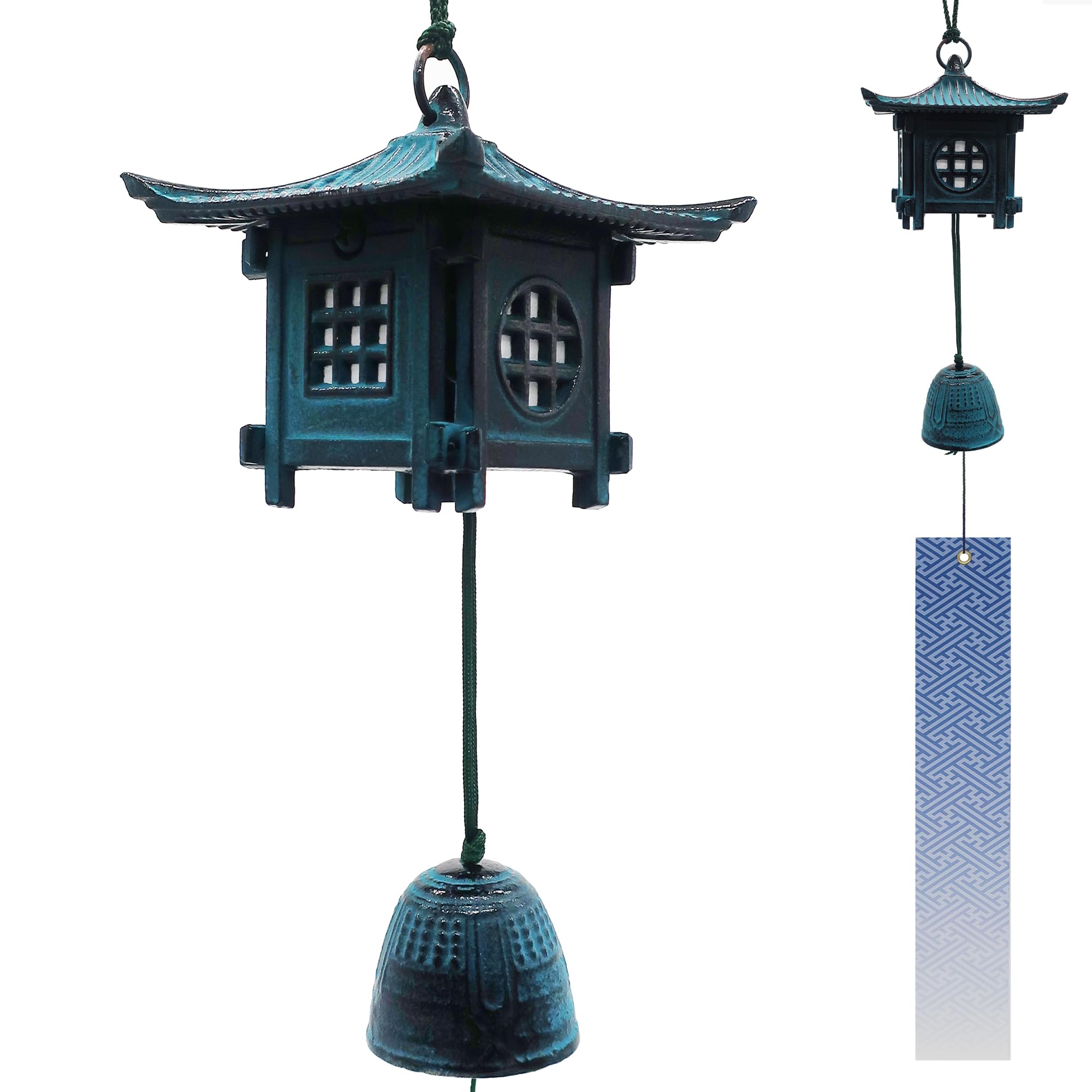 Nambu Ironware Wind Chime Mini Square Handmade Fuurin Iwate Prefecture Japan