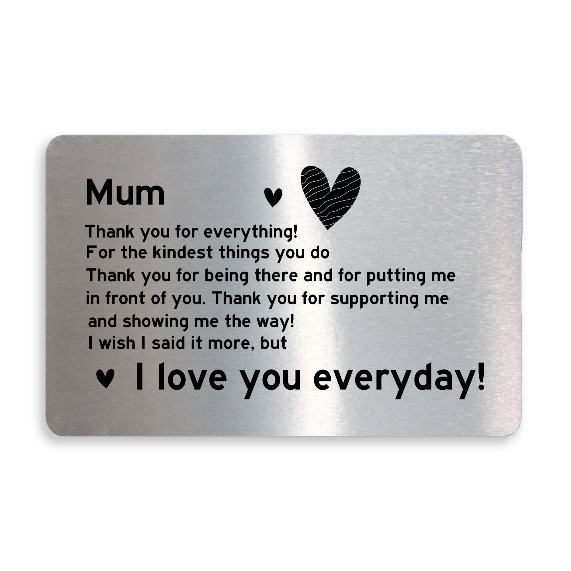 RED OCEAN I Love You Everyday Gift For Mum Mothers Day Birthday Gift From Daughter Son Keepsake