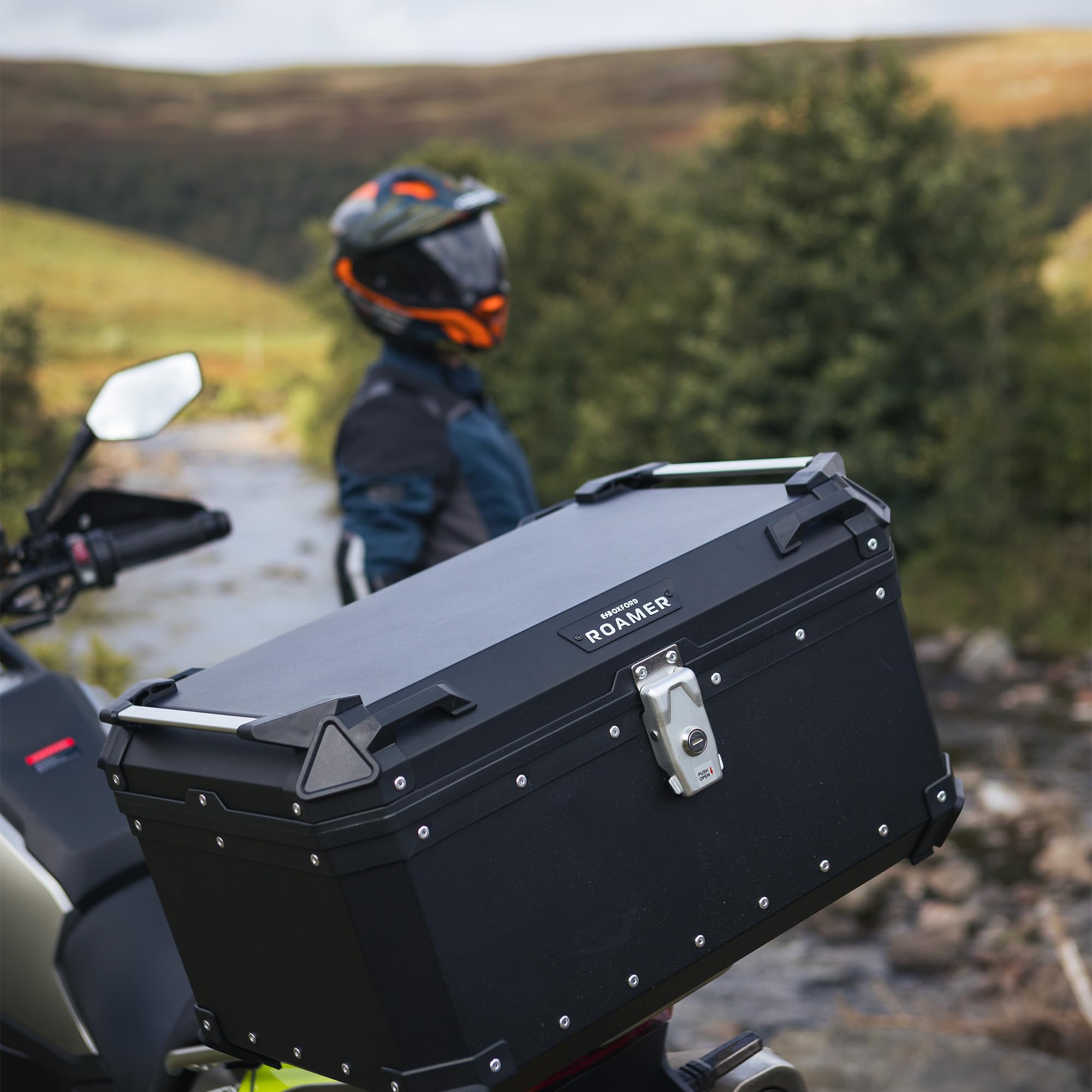 Oxford Roamer 30L Rolltasche | Wasserdichtes Motorradgepäck, Schwarz