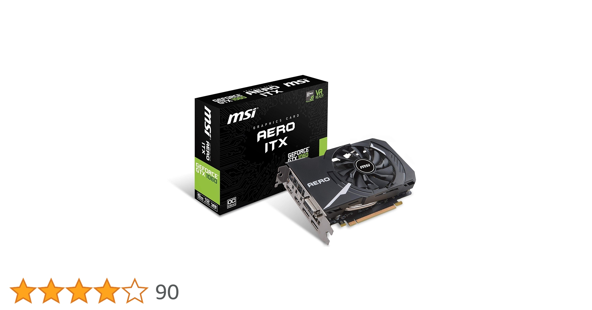 Amazon | MSI GeForce GTX 1060 AERO ITX 6G OC グラフィックス