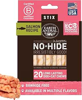 Amazon.com : Earth Animal No Hide Stix - Long Lasting Rawhide Free