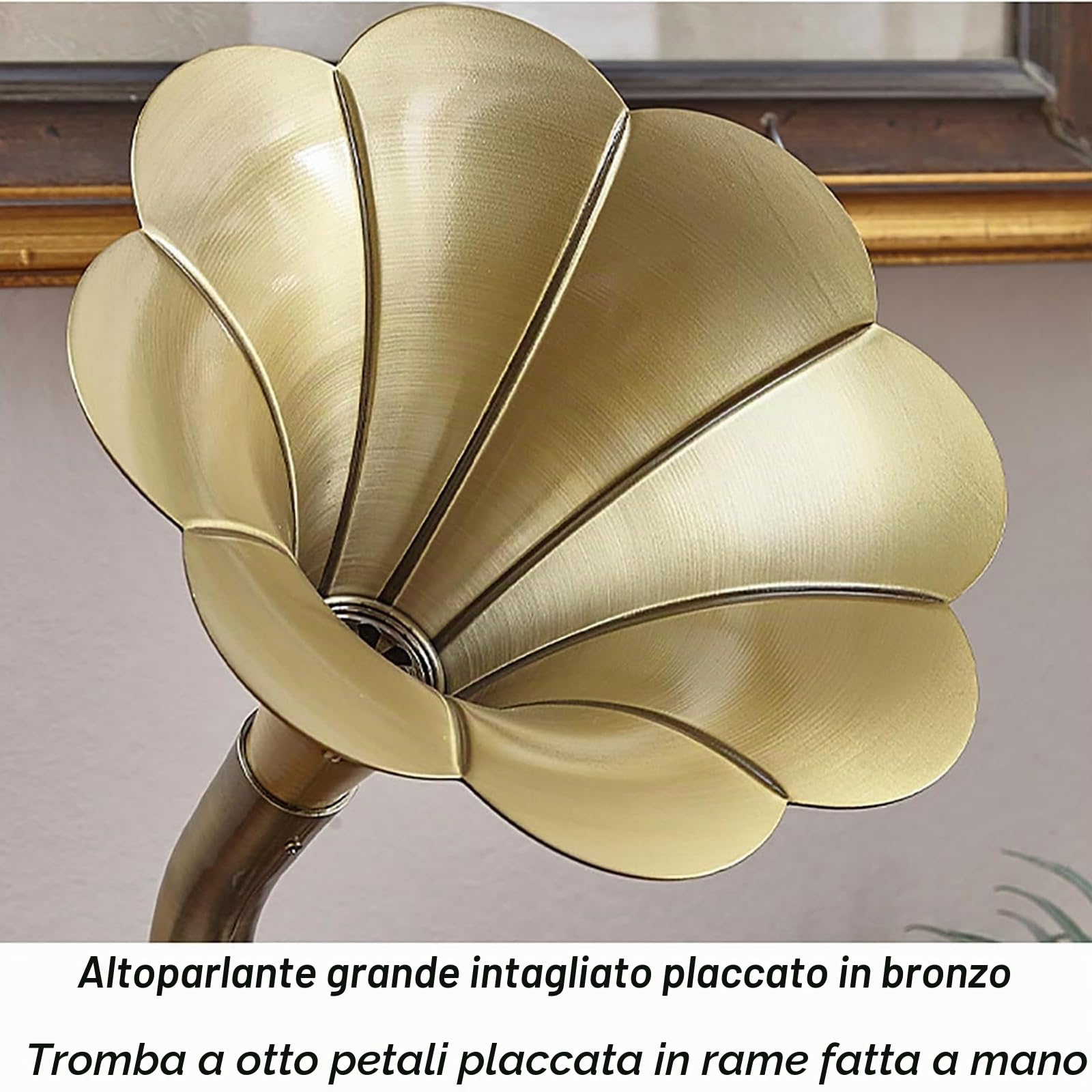 Giradischi in vinile con grammofono lettore di dischi con altoparlante integrato 3,5 mm Aux-in/USB/FM e funzione Bluetooth - Perfetto per gli amanti della musica a casa/in ufficio