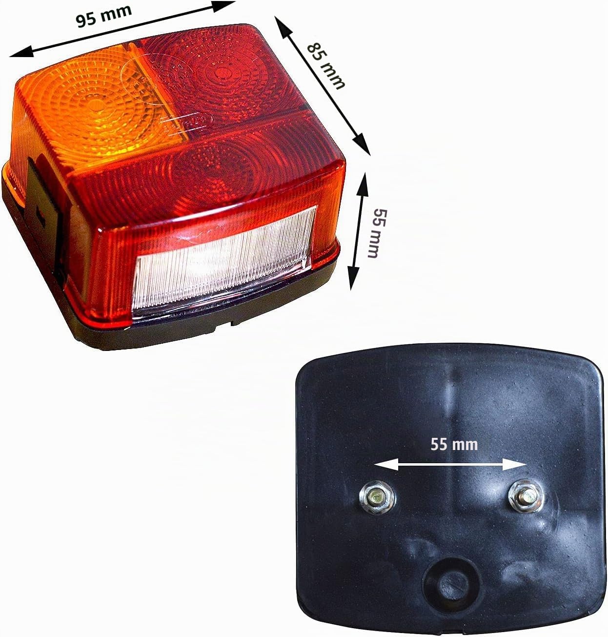 12V Rücklicht und Blinker mit Metallgehäuse – kompatibel mitJohn Deere, IH, Deutz-Fahr 3223263R91, 83873C1, AL67208-11001103A11001203
