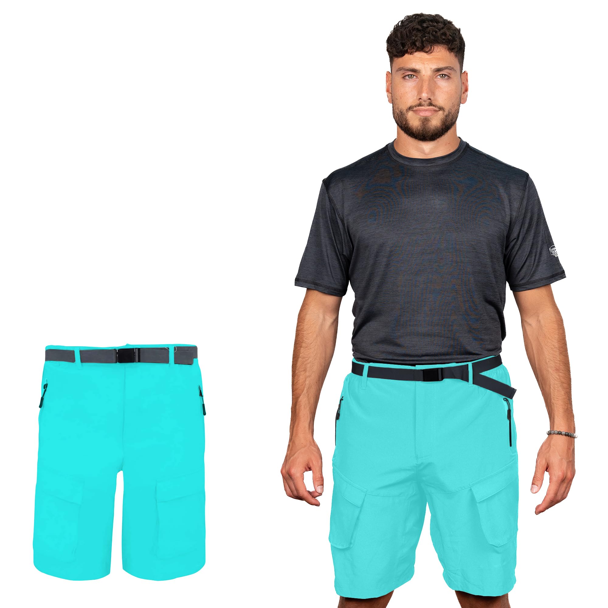 Banana Boat Men's UV Protection Cargo Shorts for Men with Pockets