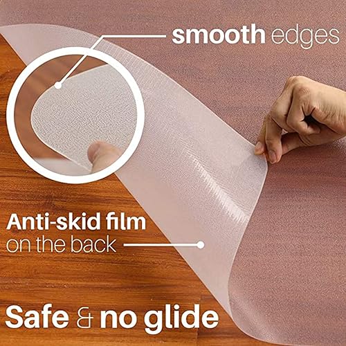 Miniatura 6 de Hard-Floor Chair Mats Multi-Size Clear Table Protector Kitchen Dining Room Wood Furniture Cover Screen Protection Plastic Tablecloth Mat Wipeable