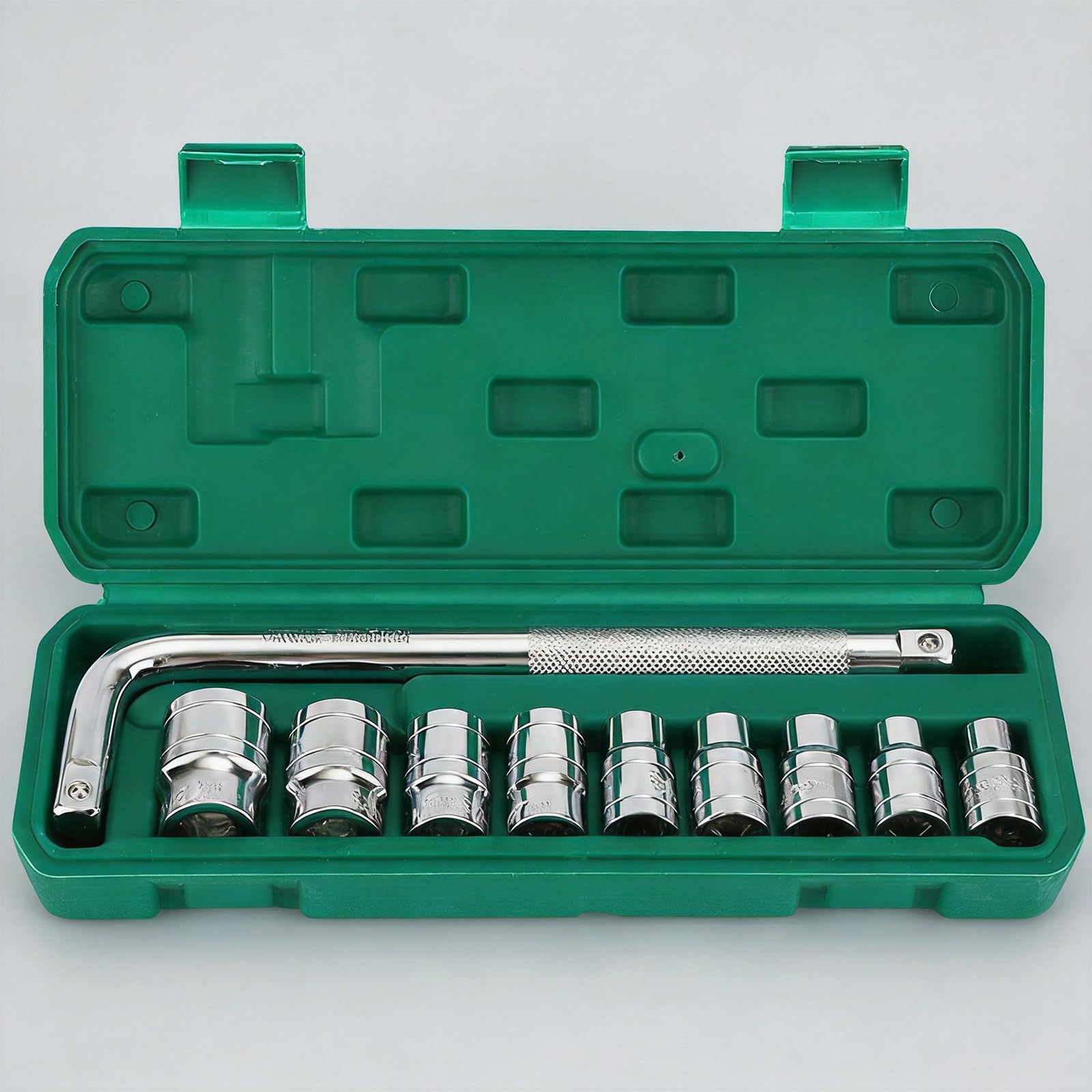 Set di 10 bussole a 6 punte per la rimozione dei dadi delle ruote dell'auto da 1/2 pollici, con dimensioni da 8 a 24 mm, per riparazioni auto