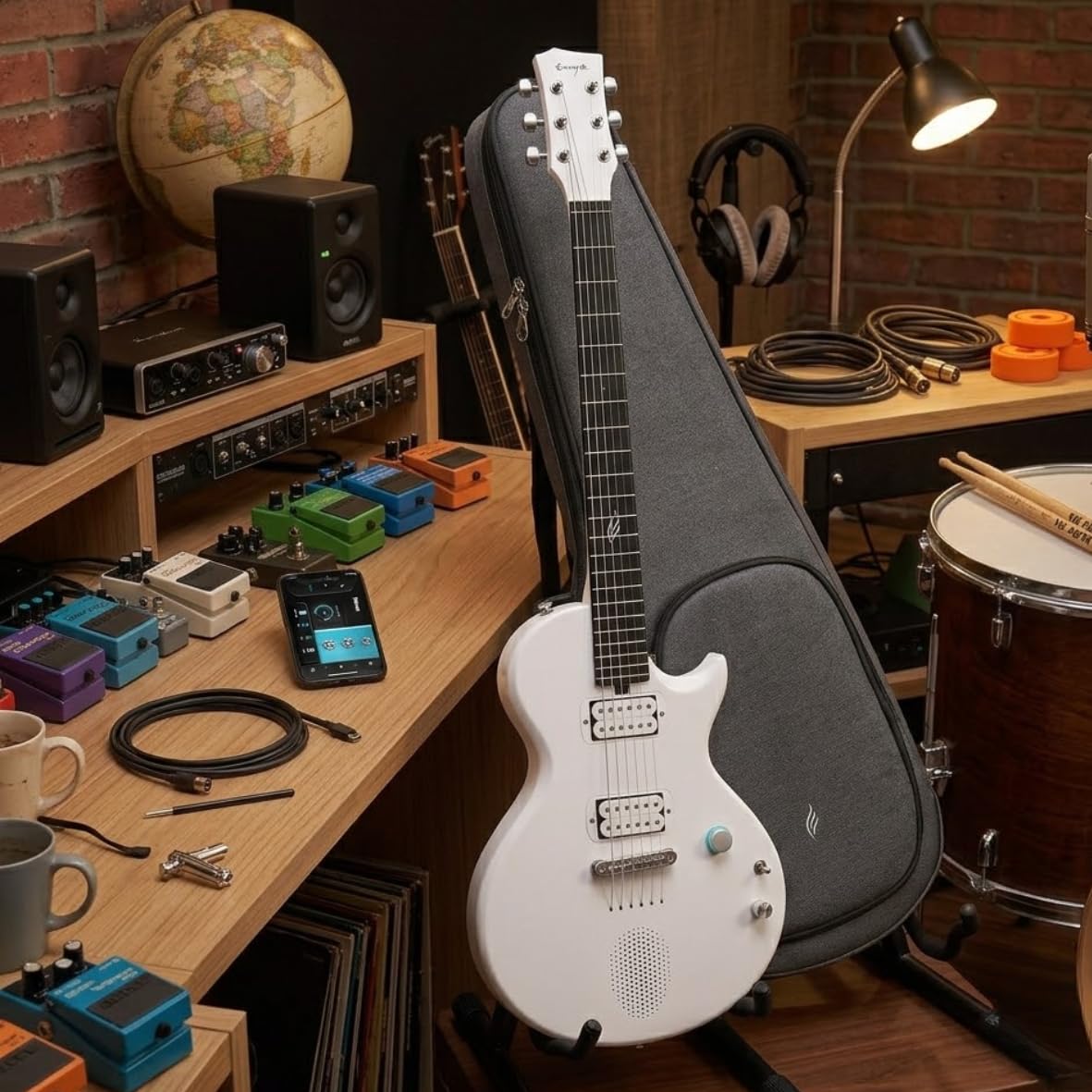 Enya + Nova Go Sonic + Chitarra Elettrica Smart in Fibra di Carbonio con Speaker 10W Integrato