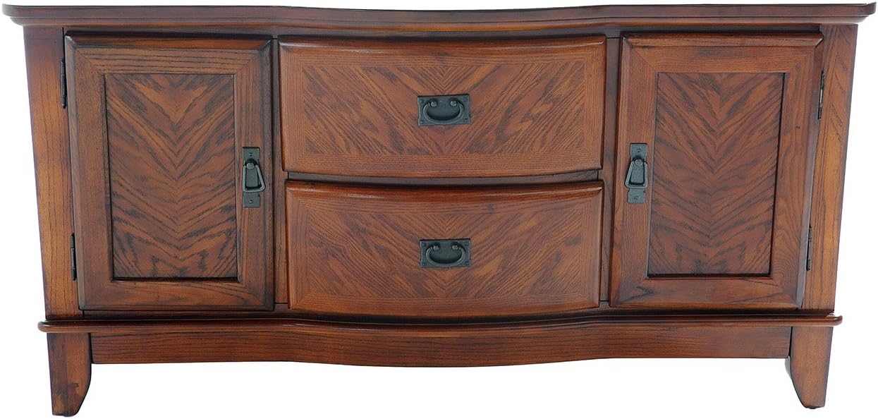 Home SourceHartford Collection Asian Hardwood Console/Server, 36 by 17 by 51-Inch, Oak