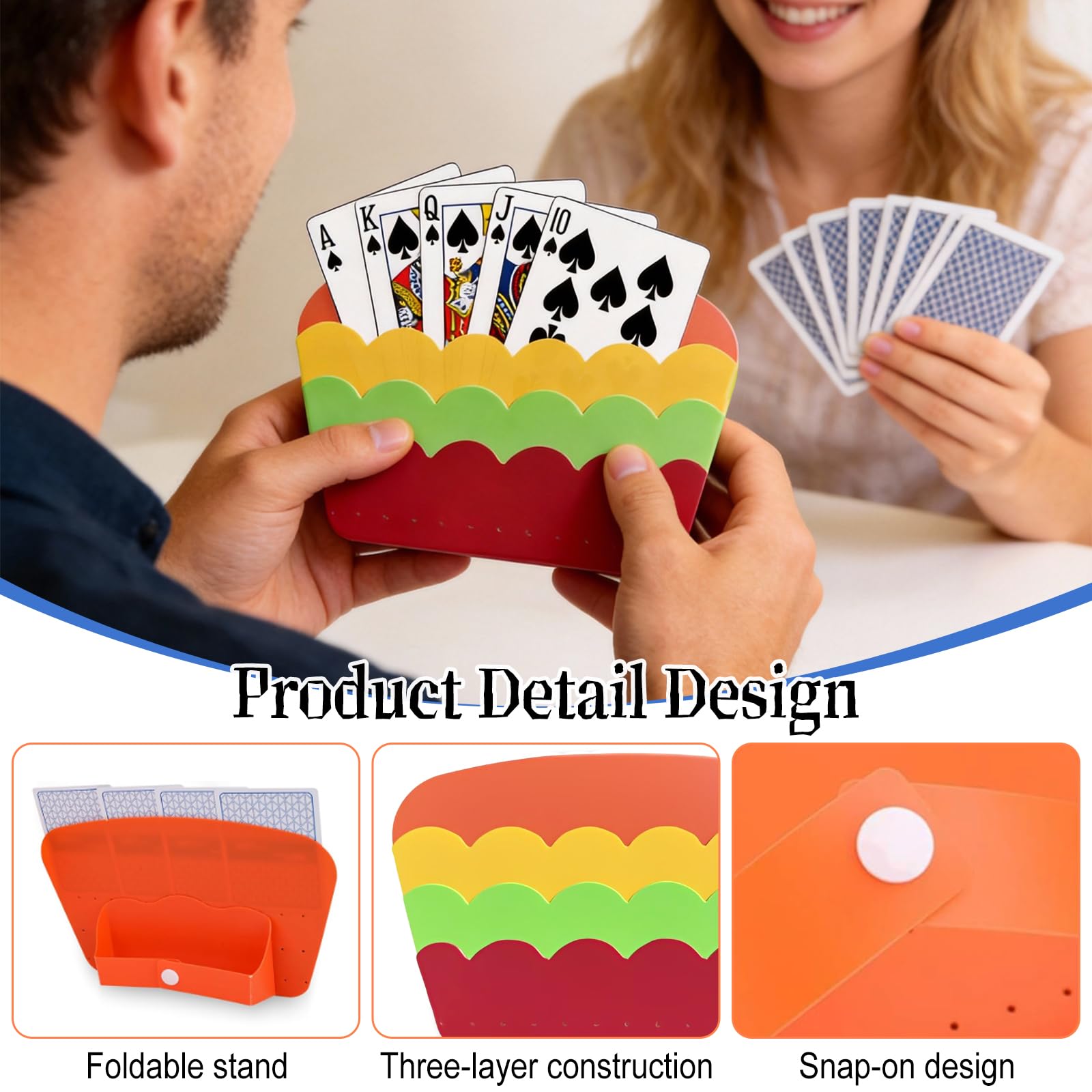 Lot De 4 Porte-Cartes Pour Enfants - Porte-Cartes À Jouer - Cartes À Lot De 4 Porte-Cartes Pour Enfants - Porte-Cartes À Jouer - Cartes À