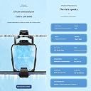 BLACK CROWN X20 Portable Wireless Semi-ConductorPhone Cooler Fan with RGB Lights – Dual-Speed Gaming Mobile Radiator with Semiconductor Cooling for Smartphones. Clamp Mount, Plug & Play. gallery image