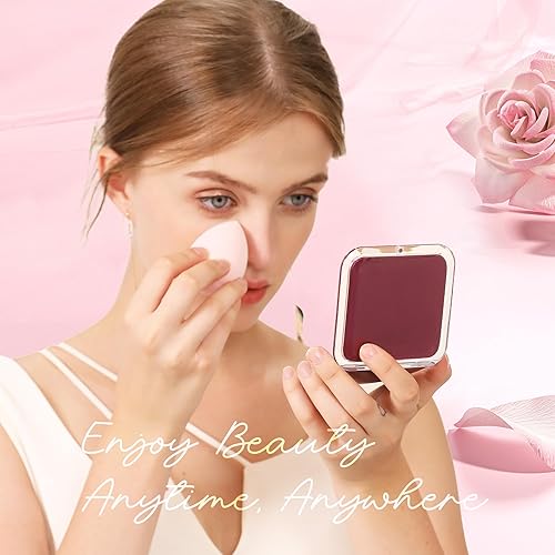 Miniatura 3 de SNOWFLAKES SNOWFLAKES Espejo de aumento de viaje compacto - Espejo de bolsillo 1x15x - Espejo cuadrado pequeño de 3.3 x 3.3 pulgadas para bolso -