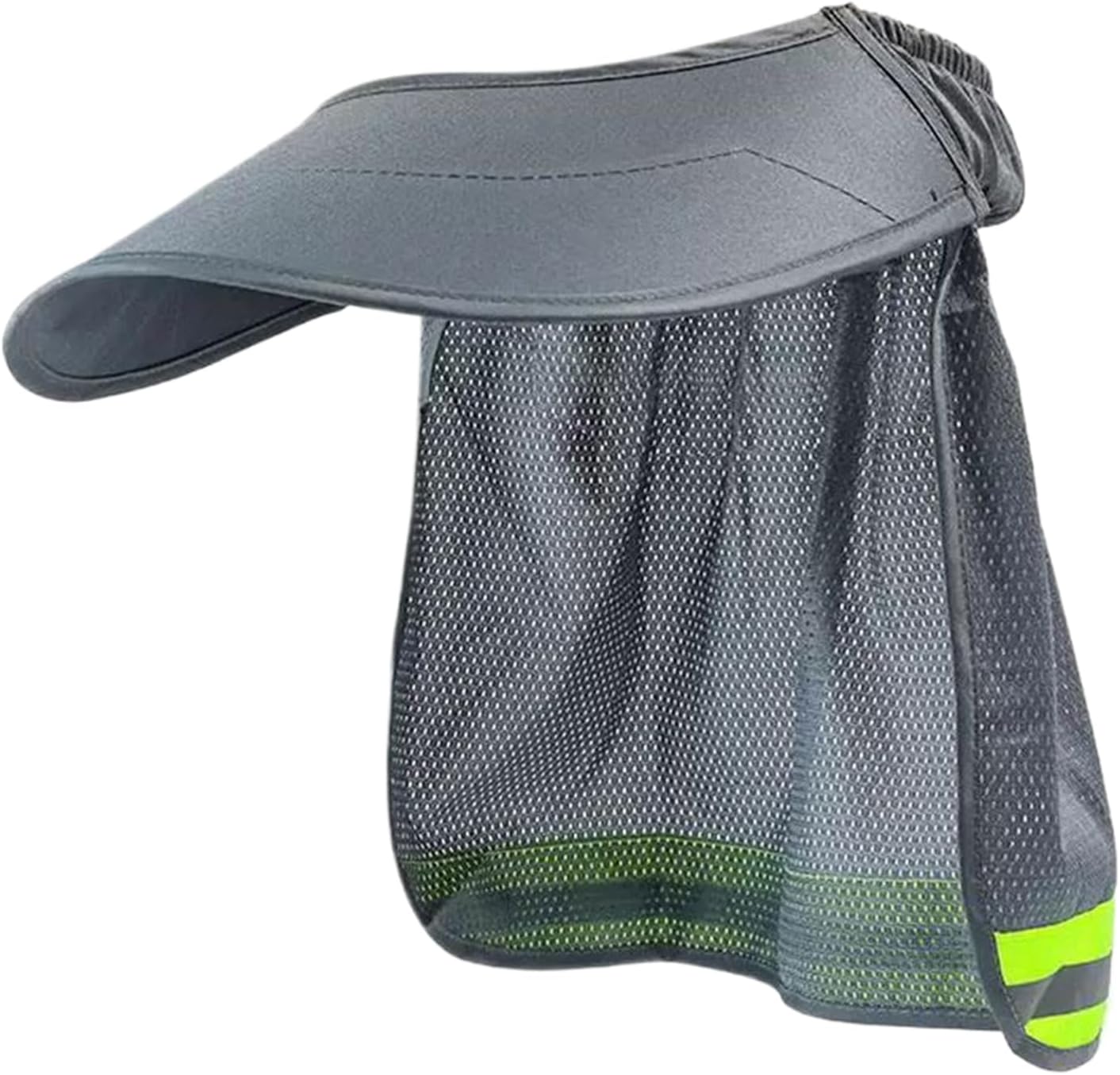 Hard Hat Sun Visor Neck Shade, High Visibility Sun Visor Neck Shade With Reflective Strip, Helmet Attachment Full-Brim Hard Hats Mesh For Man & Woman (Hat Not Included)