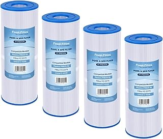 4 Pack Hot Tub Spa Pool Replacement Water Filter Cartridges Compatible With Pleatco PRB25IN, Unicel C4326, Darlly SC704 42513 & Filbur FC2375 Hot Tub Water Filters