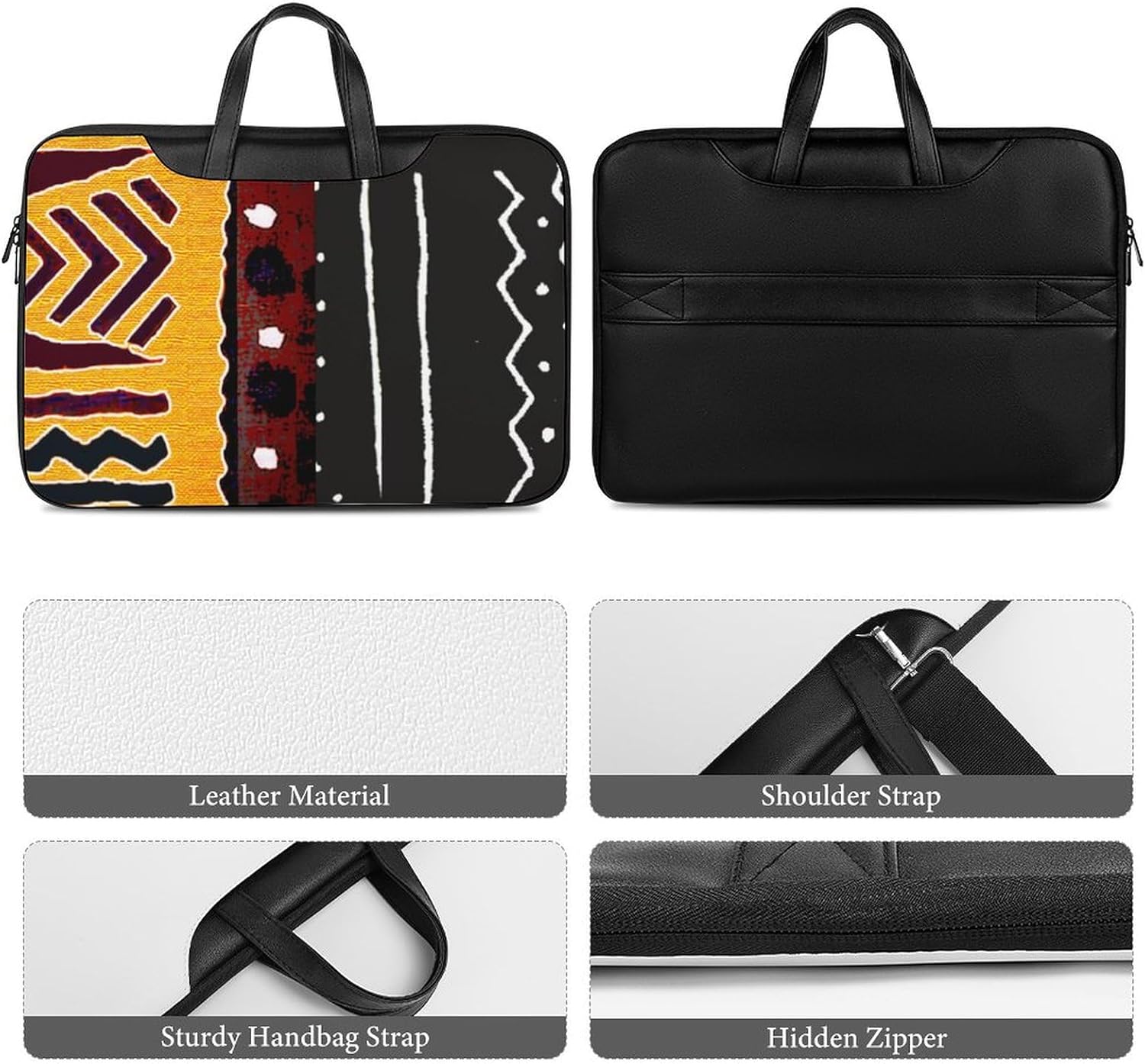 Cute AutismAwareness Portable Leather Laptop Bag