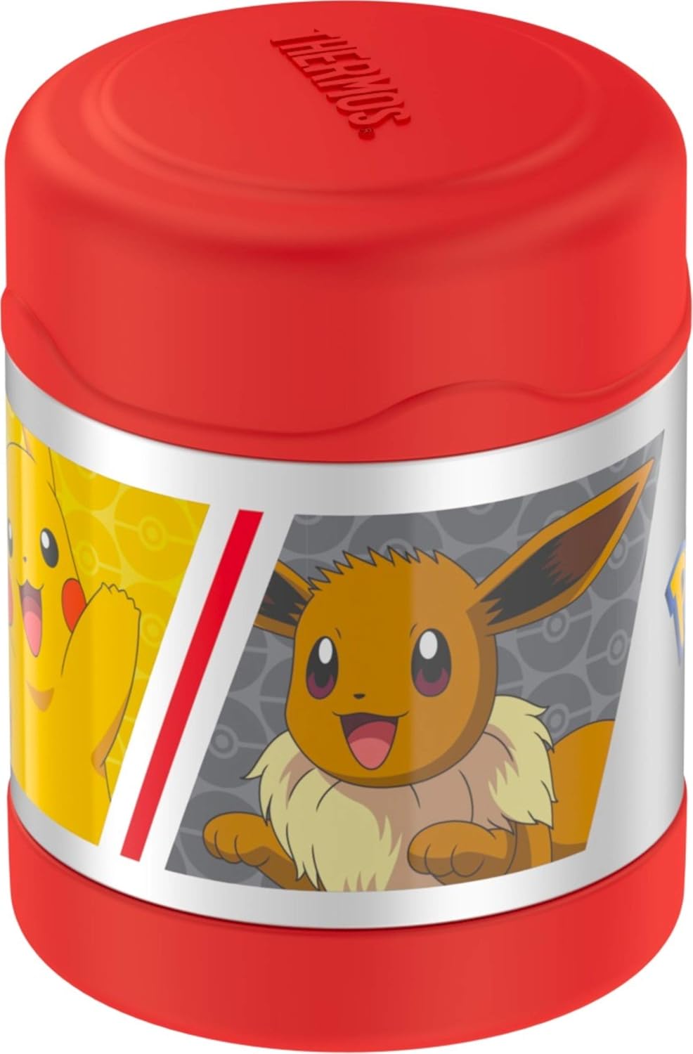 THERMOS FUNTAINER 10 Ounce Stainless Steel Vacuum Insulated Kids Food Jar, Pokemon