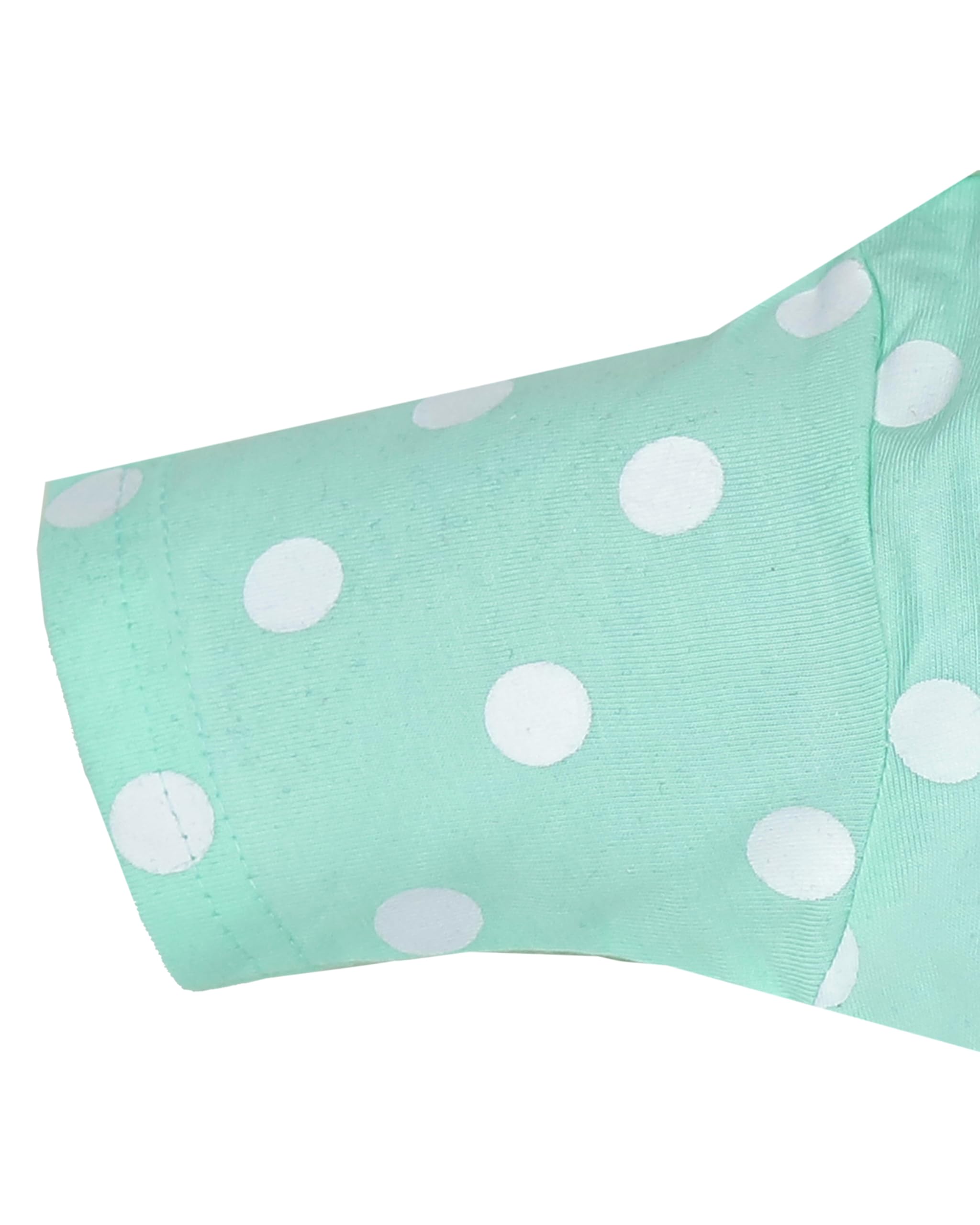 Krishn Cotton Printed Dungaree Set | Kids Dress for Boys and Girls - Green (2-3 Years) - Image 4 thumbnail