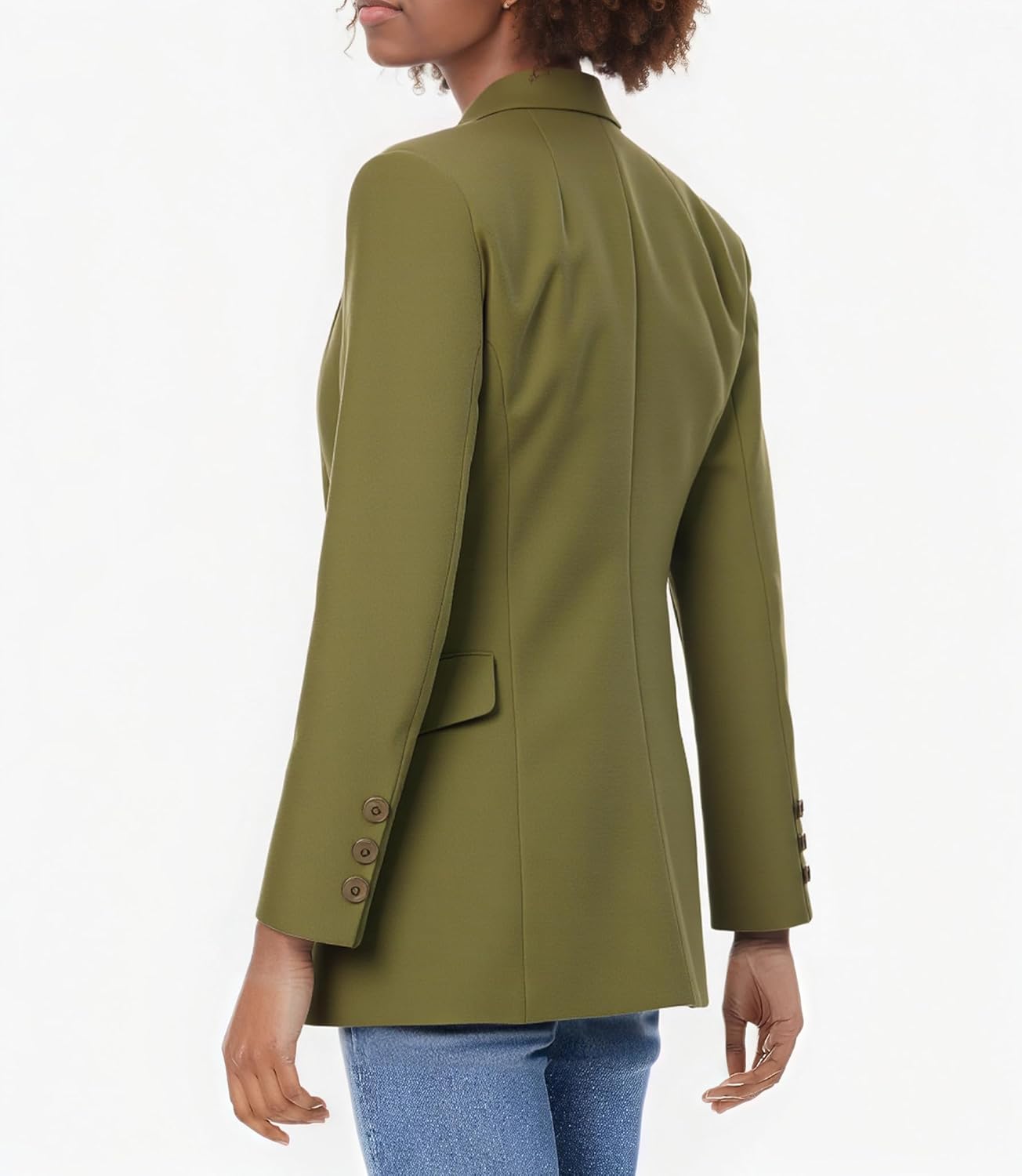 Beninos Womens Long Sleeve Blazers Business Casual Solid Lightweight Suit Jacket Office Blazer - Image 2