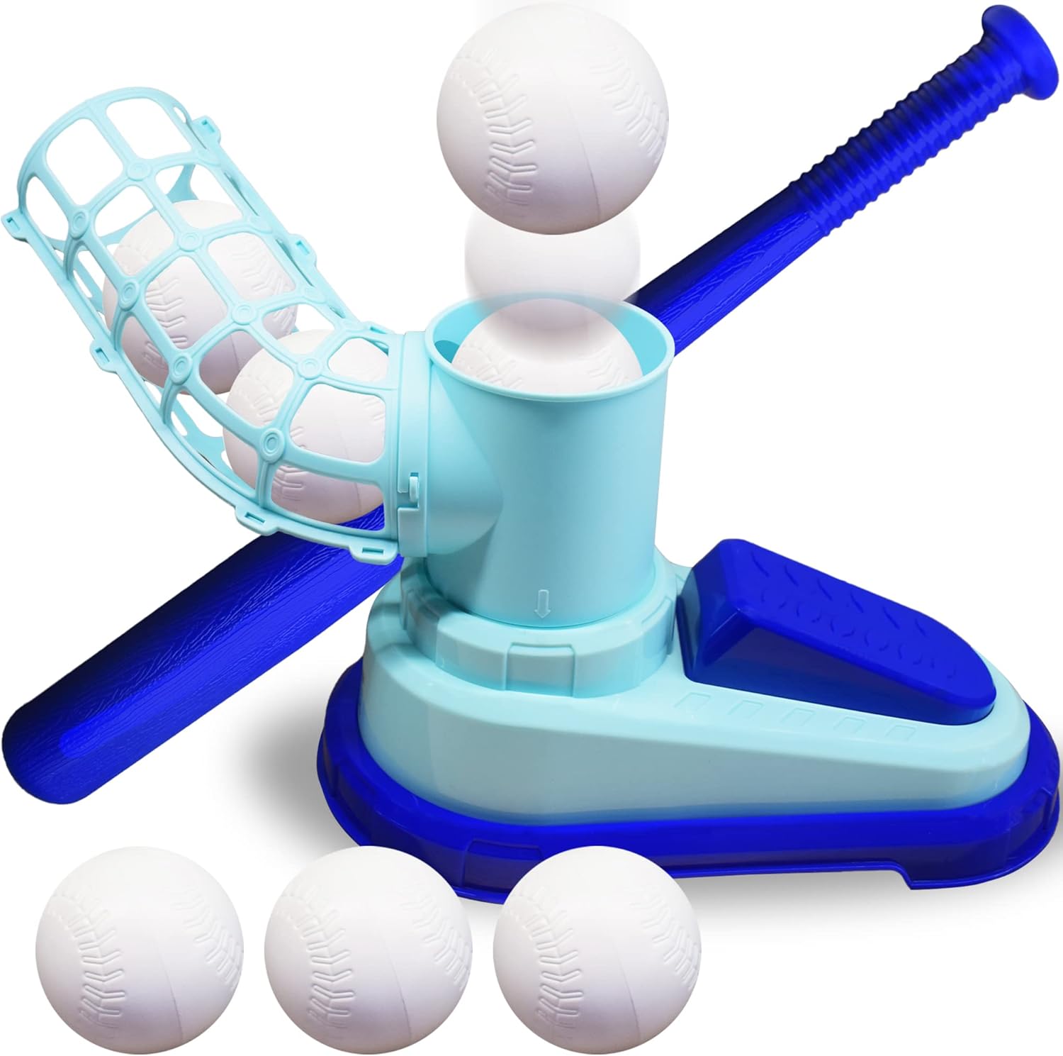 ArtCreativity Baseball Pitching Machine for Kids, Pop A Pitch Baseball Batting Kids