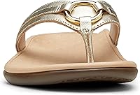 Vista 19 de Sandalias Vionic Tide Aloe, con tira para dedos, con diamantes de imitación, con soporte de arco ortopédico oculto, para mujer Moca