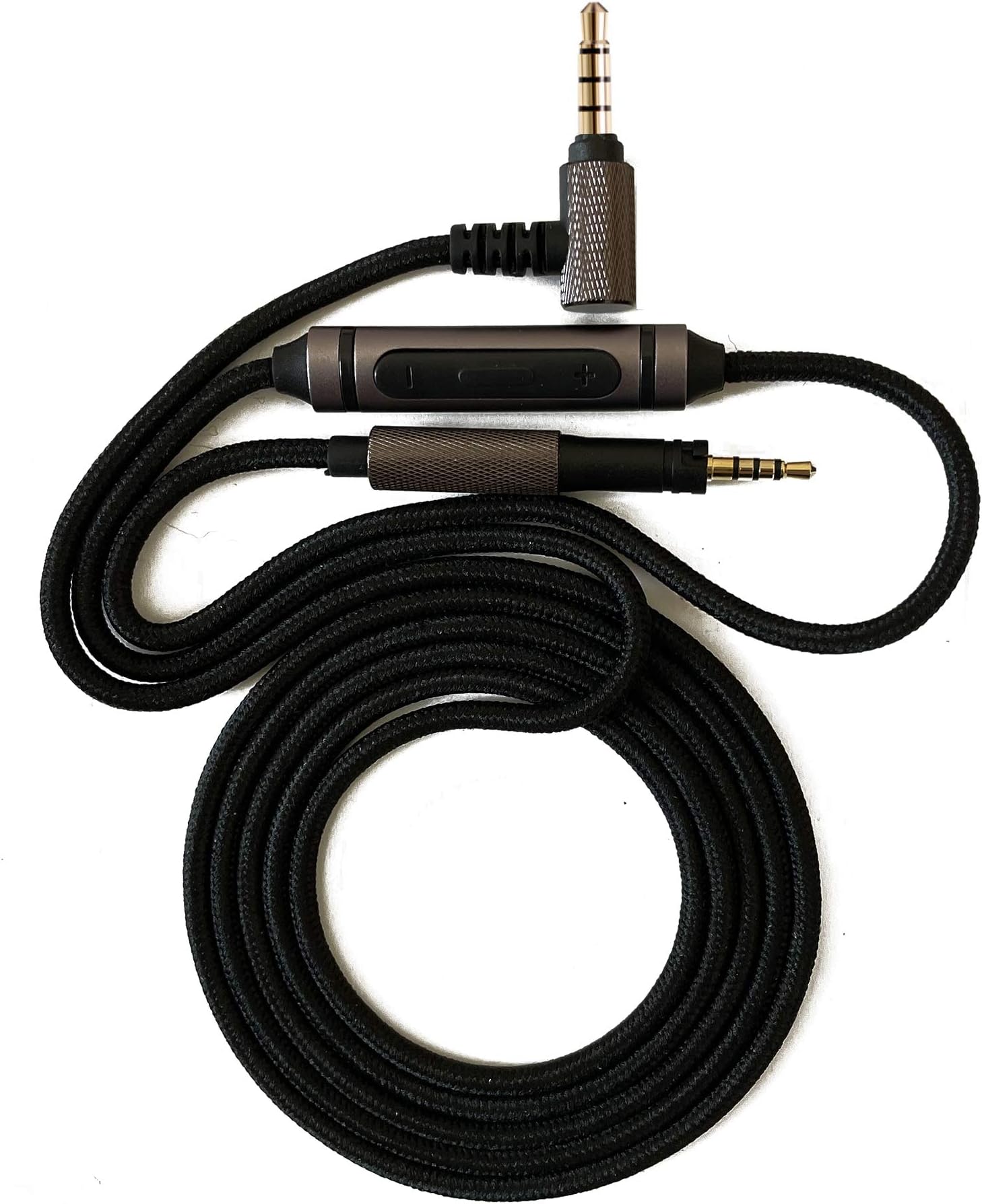 Replacement Audio Cable line 1.5m for Sennheiser Momentum 2 1.0 2.0 3.0 HD 4.40 BT HD4.50 HD4.30i hd 400s 3.5 to 2.5mm Headphones Cable Wire with Mic Control for iPhone iOS Android