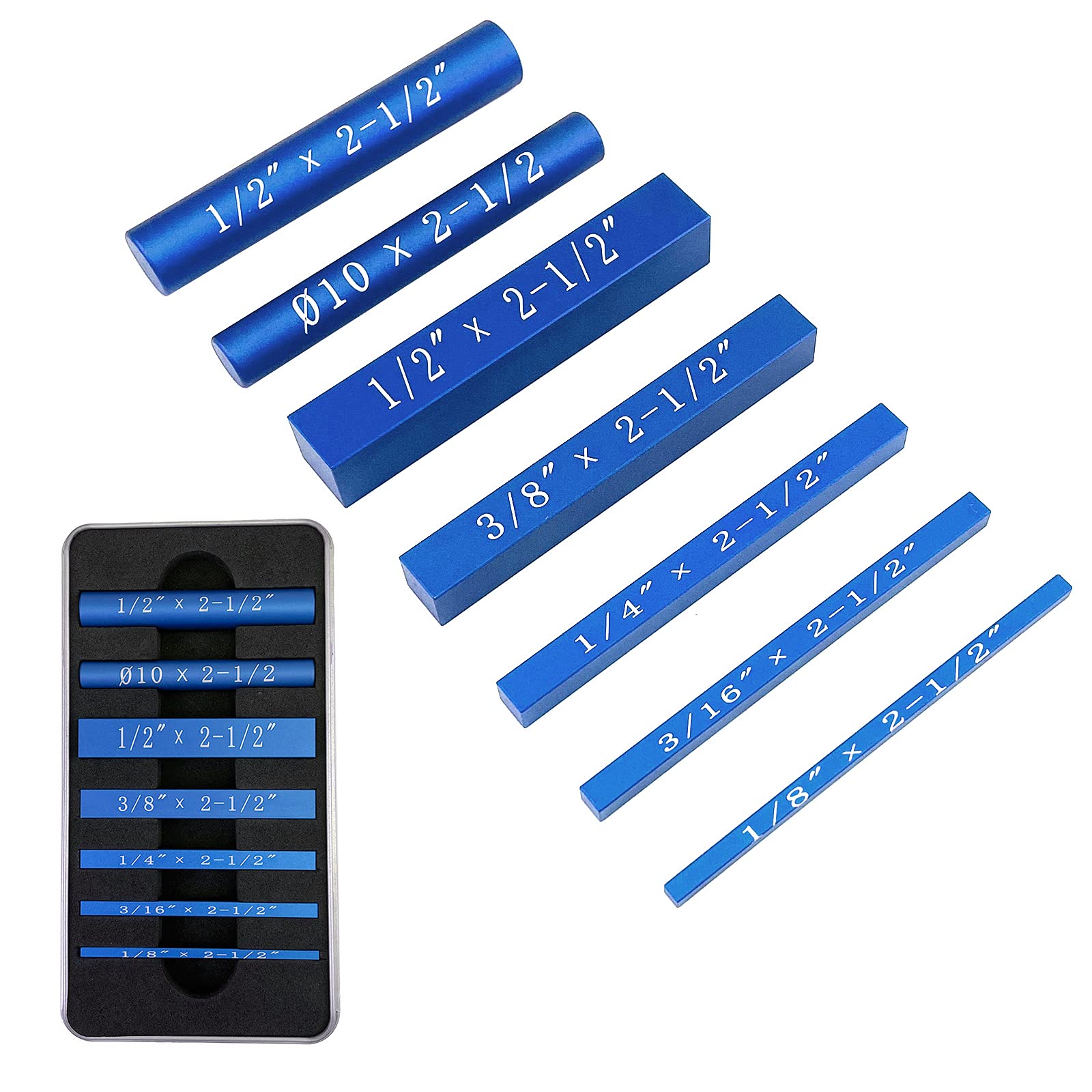 Buy Setup Blocks Height Gauge Set, 7Pcs Precision Aluminum Setup Bars with Laser Engraved Size