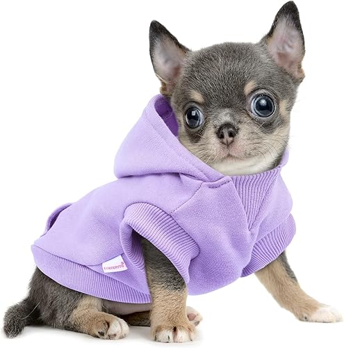 Miniatura 1 de Ropa de Frienperro para perros pequeños, hembras y niños, 100% algodón, sudadera con capucha para perros pequeños, chihuahua, ropa de chihuahua,
